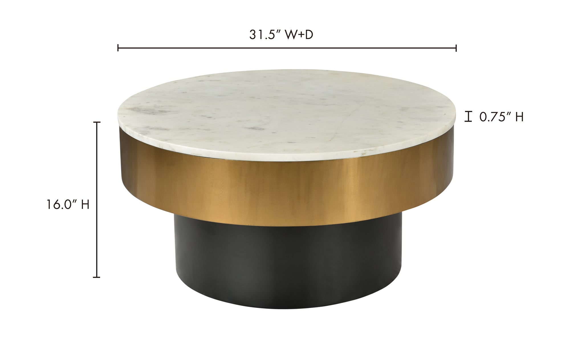 Dado Coffee Table White