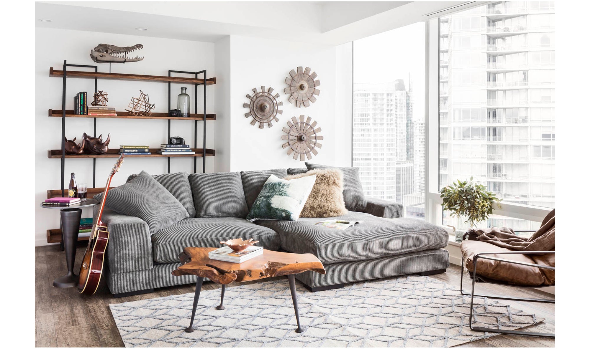 Vancouver Bookshelf Large Light Brown