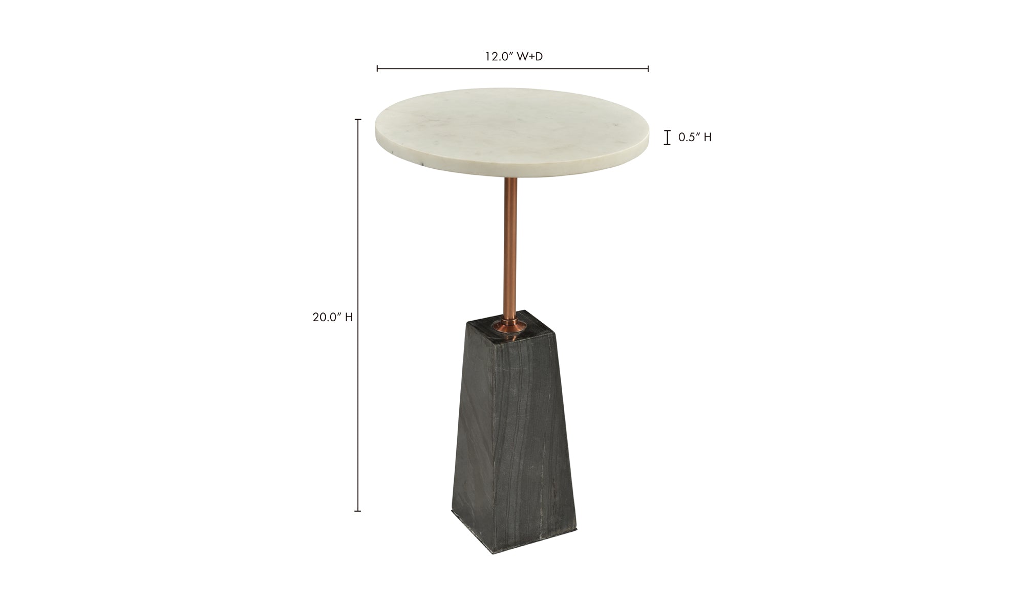 Dawn Accent Table White