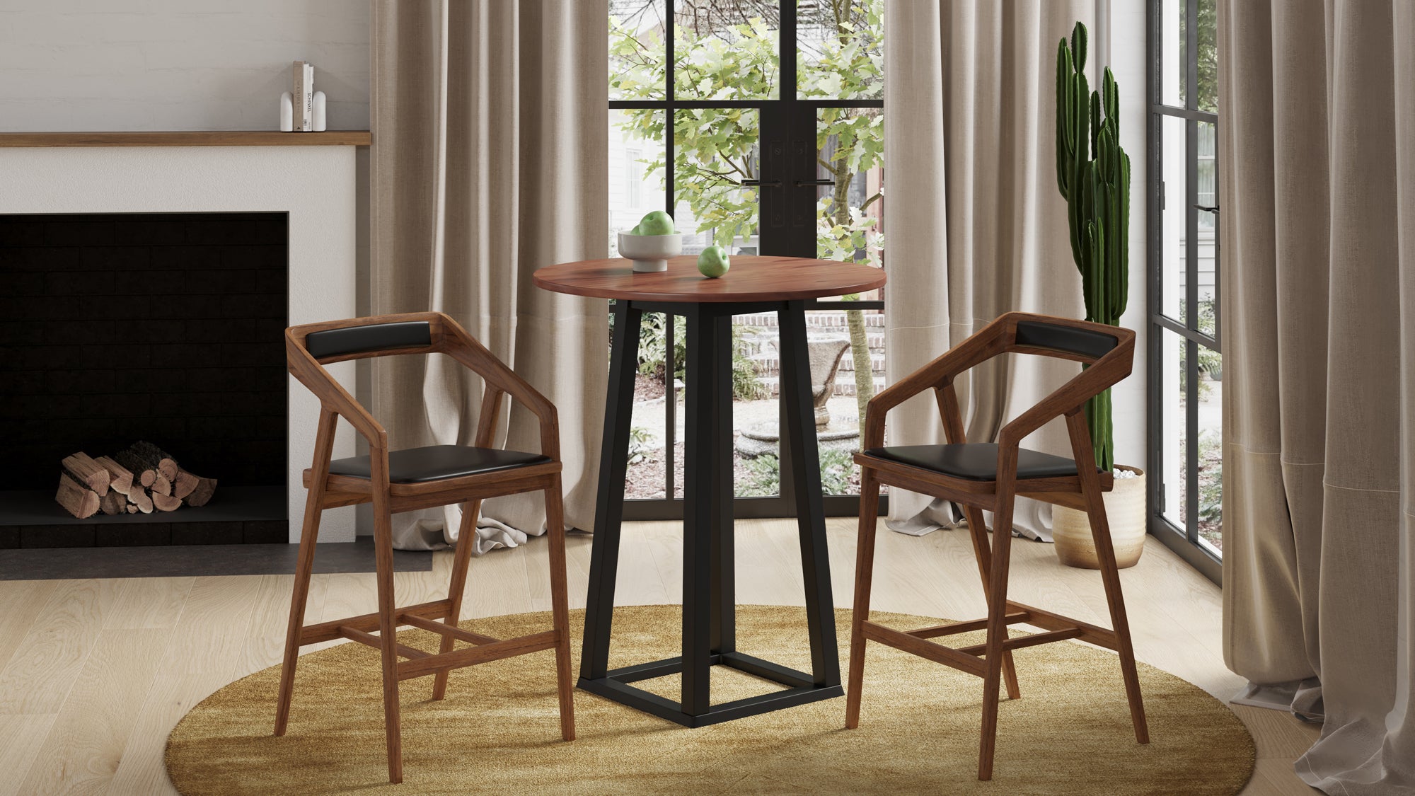 Tri-Mesa Bar Table Brown