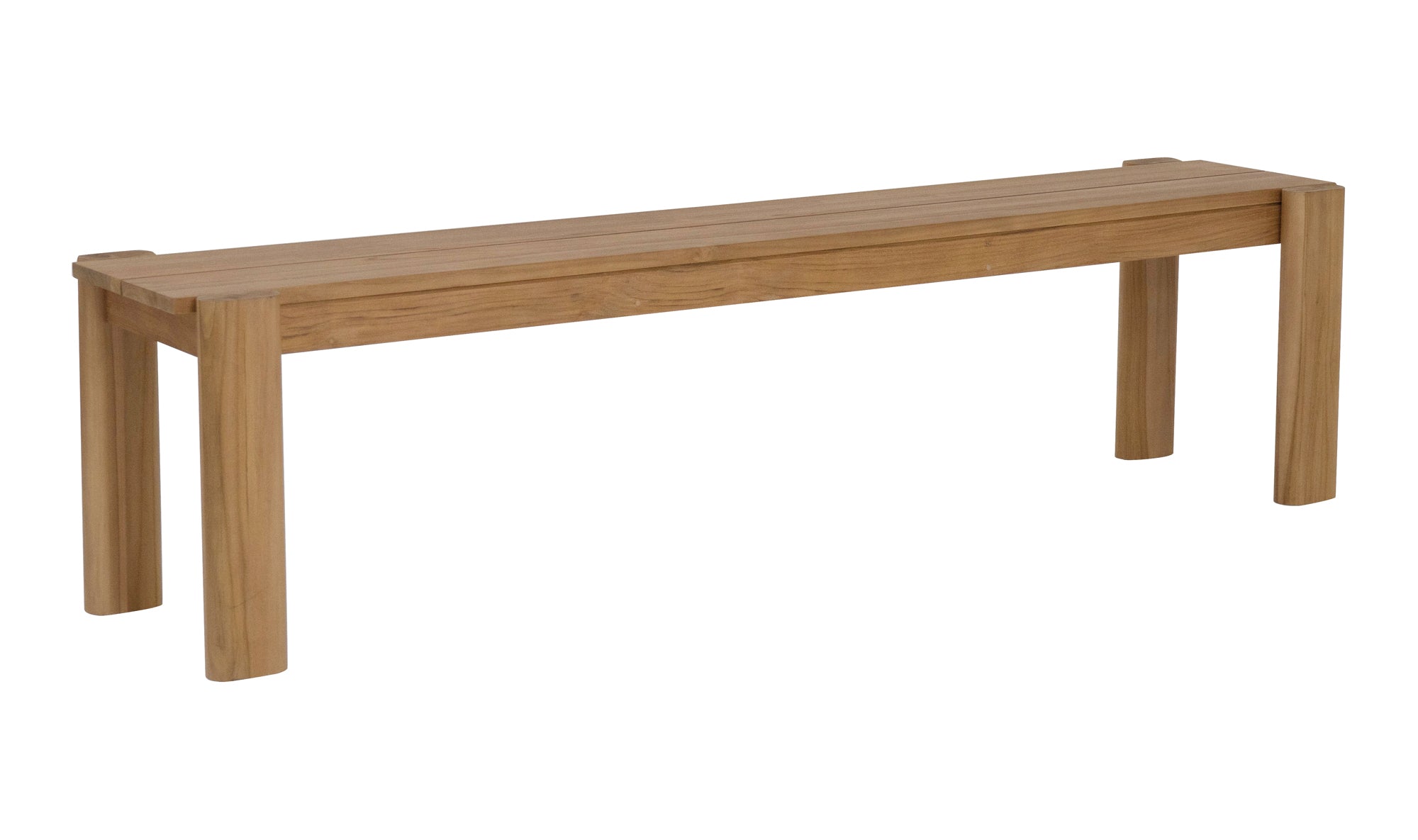 Tempo Outdoor Dining Bench Natural