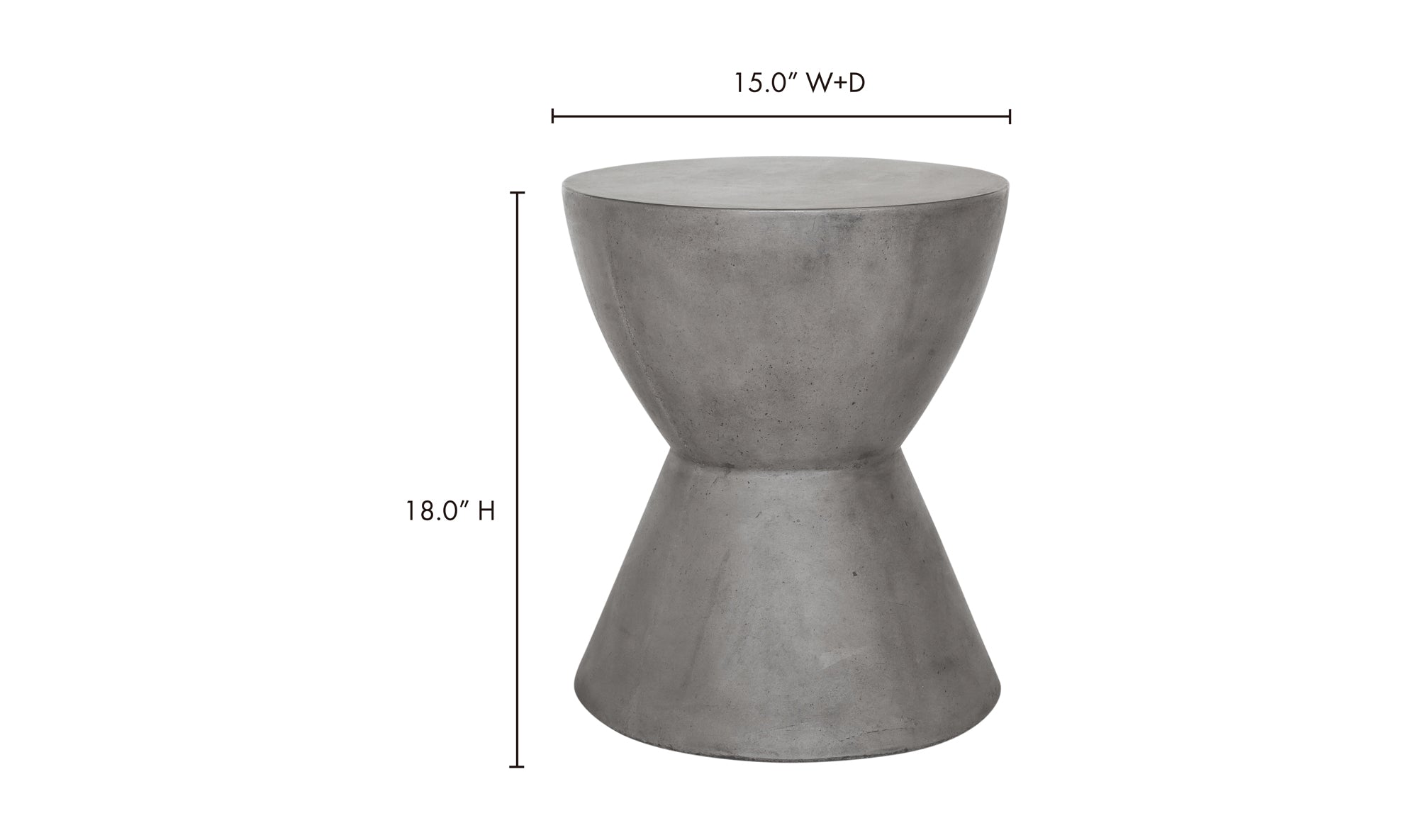 Hourglass Outdoor Stool