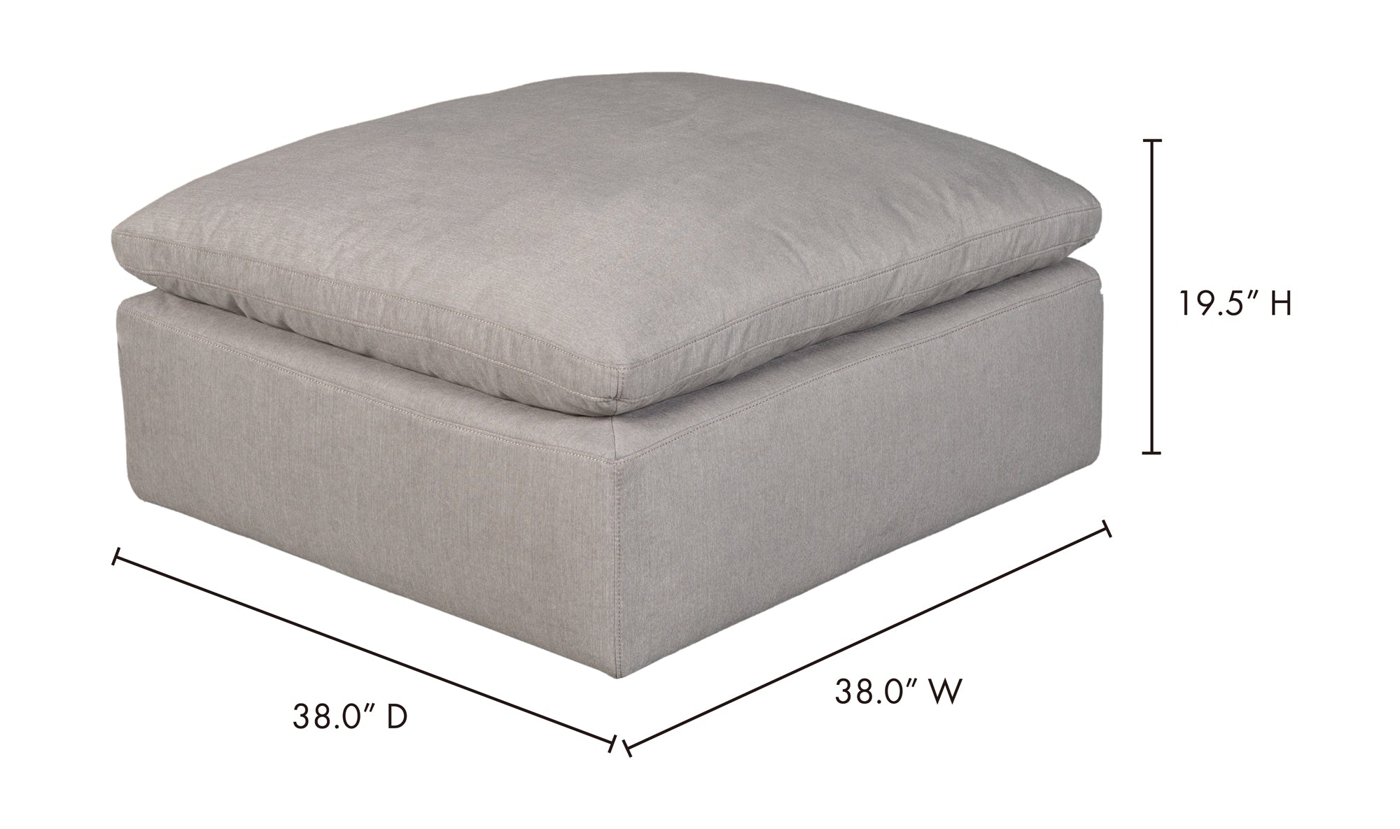 Terra Condo Ottoman Cream White