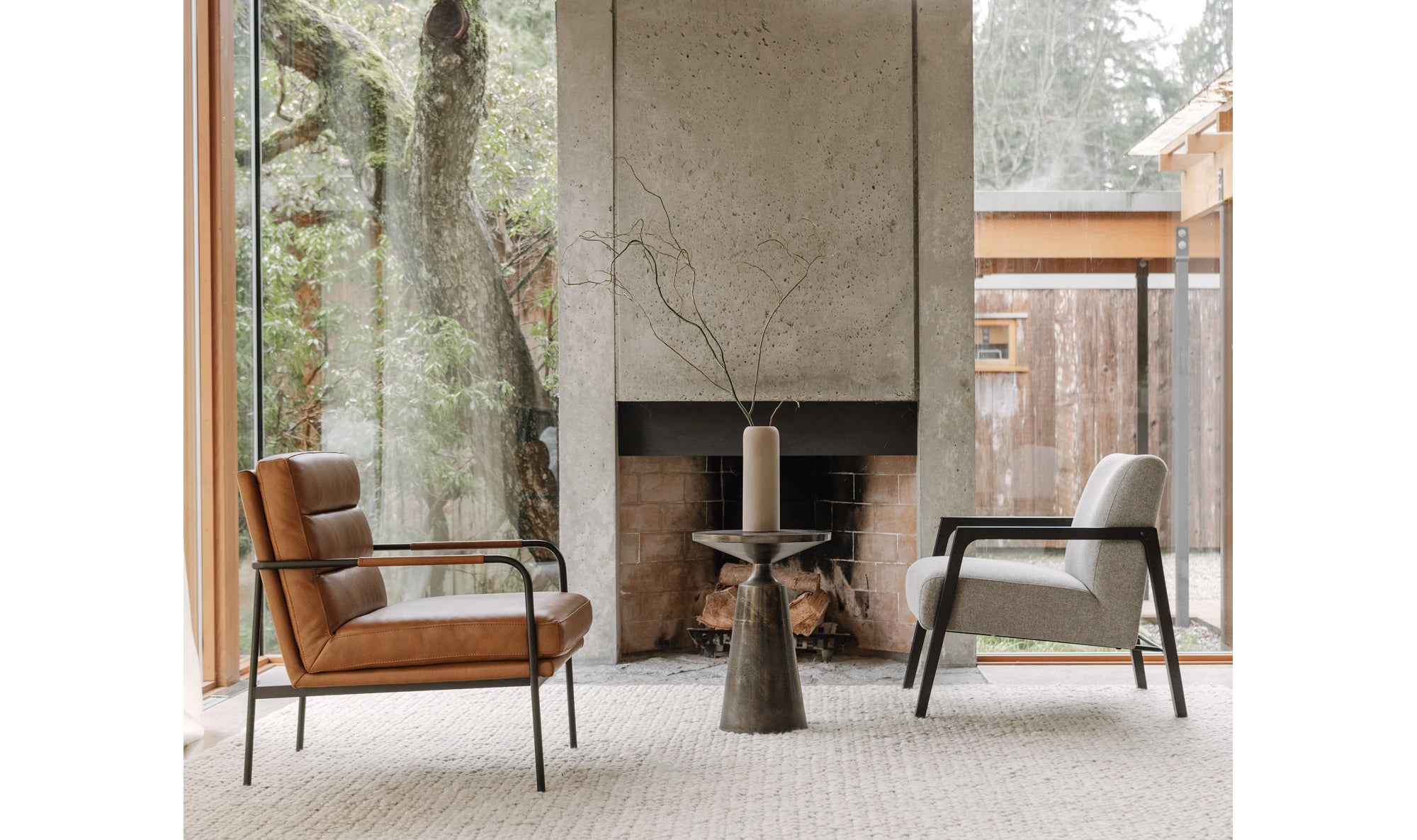 Verlaine Armchair Chestnut Brown