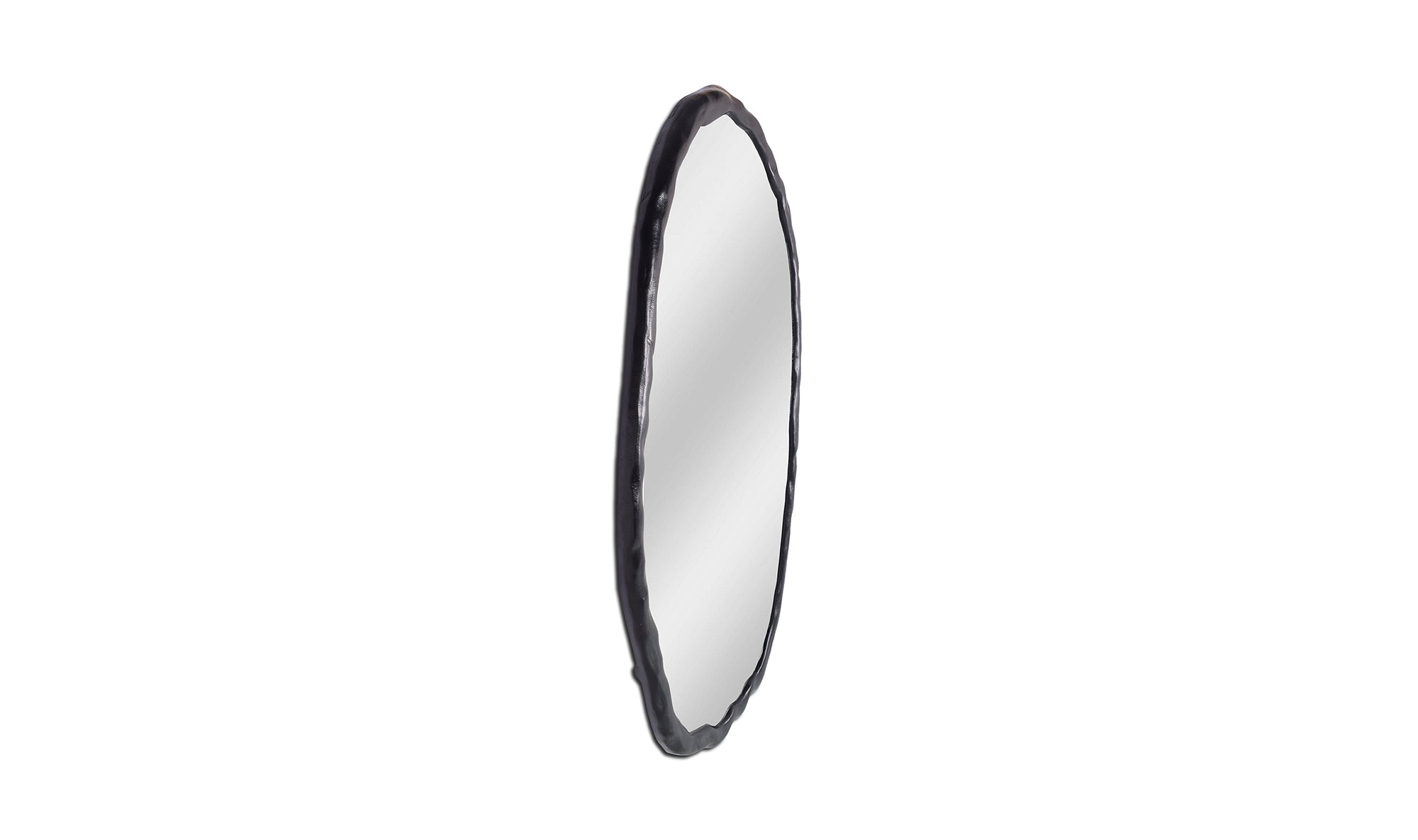 Foundry Oval Mirror Black