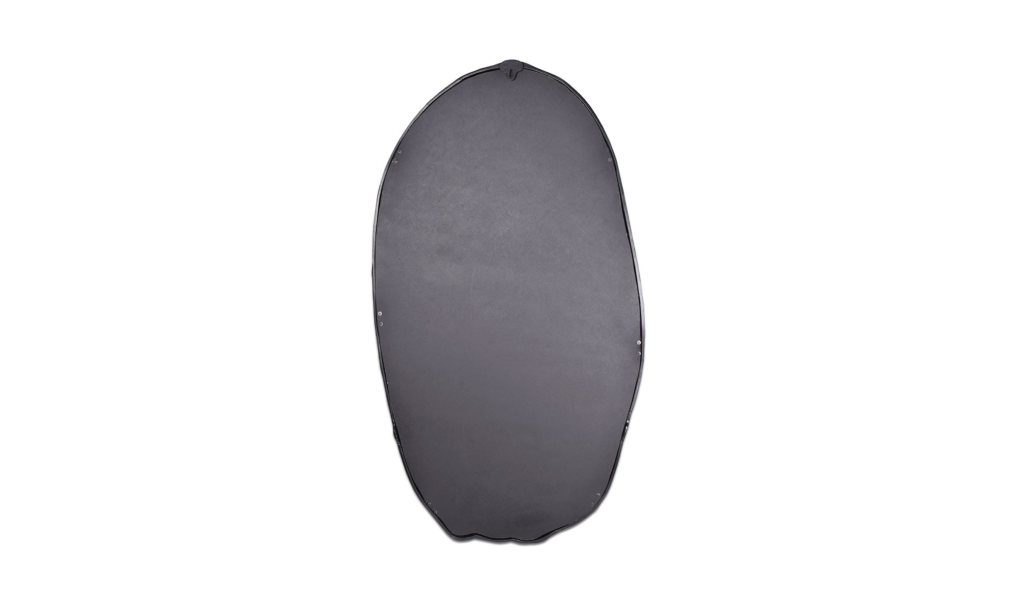 Foundry Oval Mirror Black