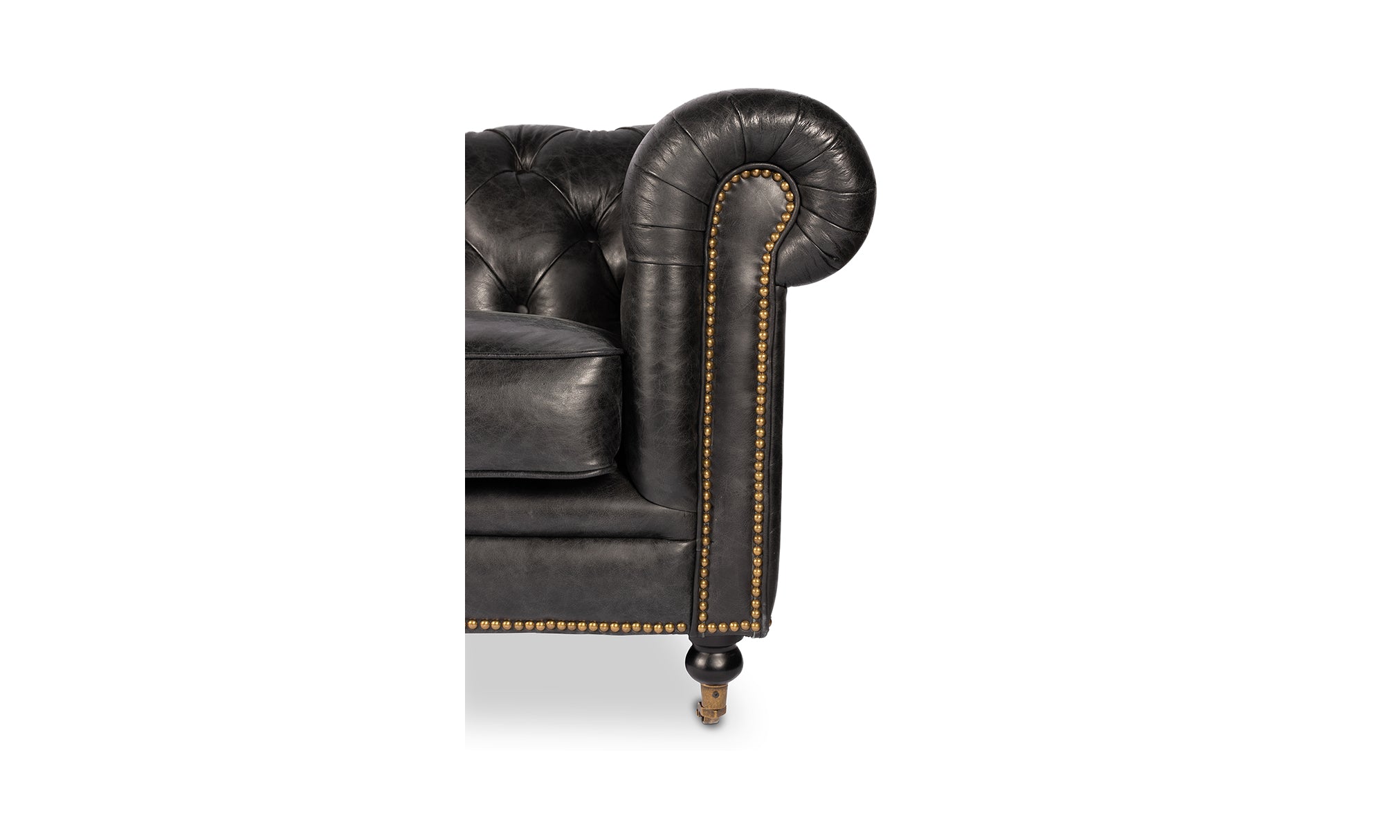 Birmingham Sofa Black Leather