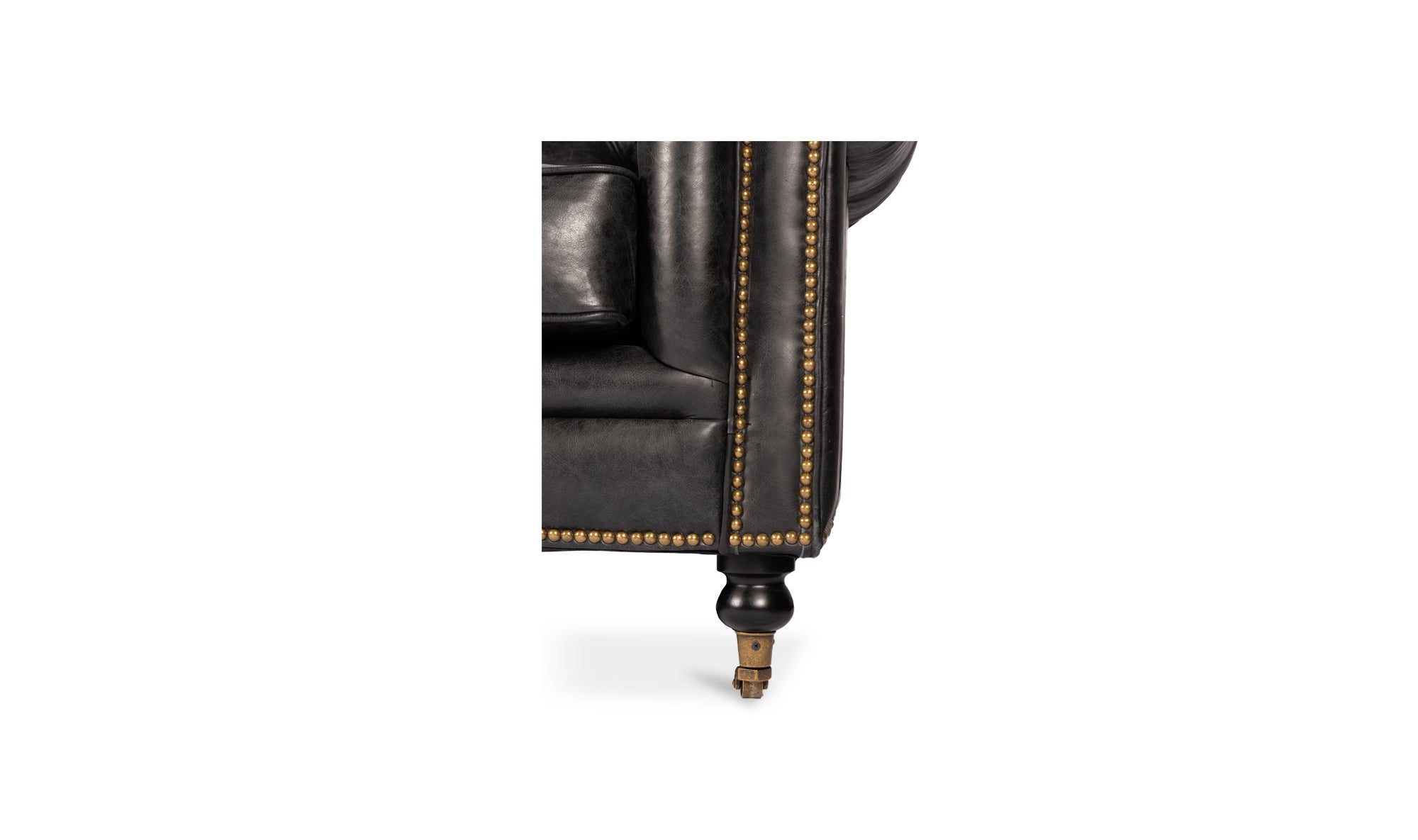 Birmingham Sofa Black Leather