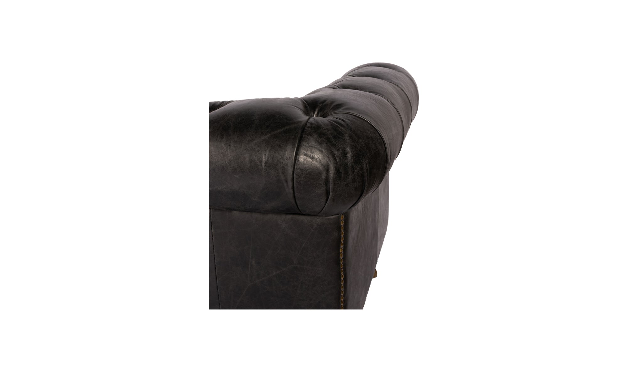Birmingham Sofa Black Leather