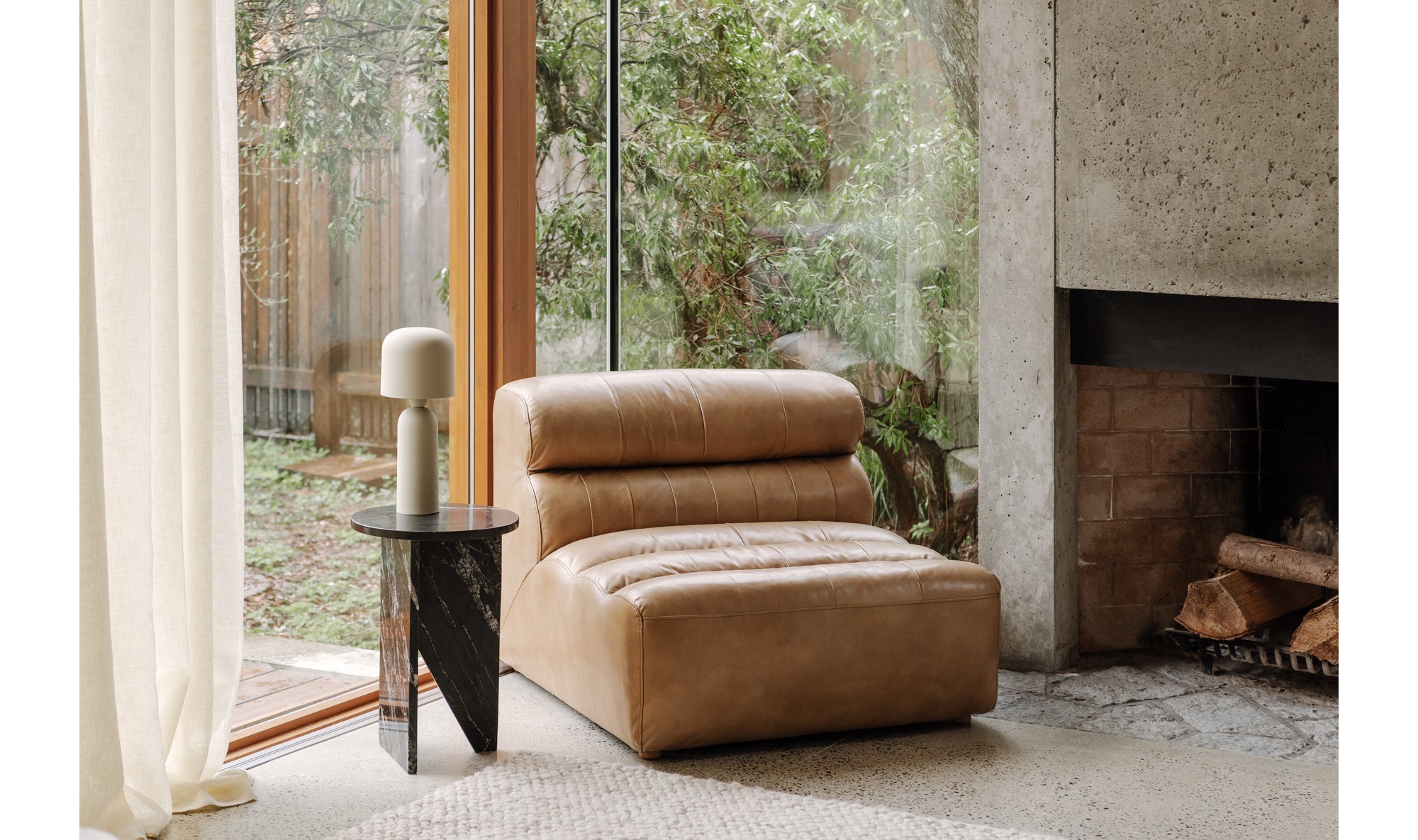 Ramsay Leather Slipper Chair