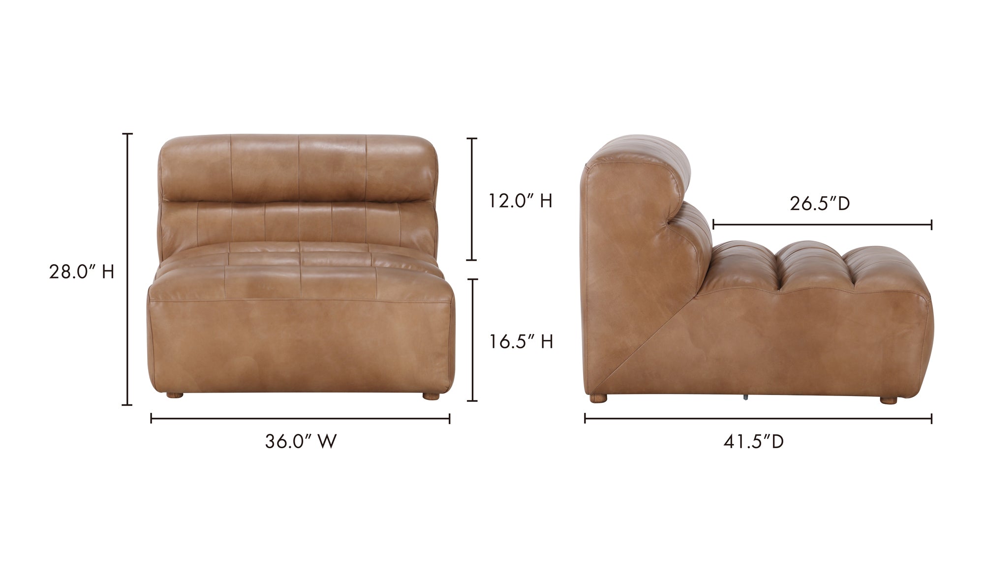 Ramsay Leather Slipper Chair