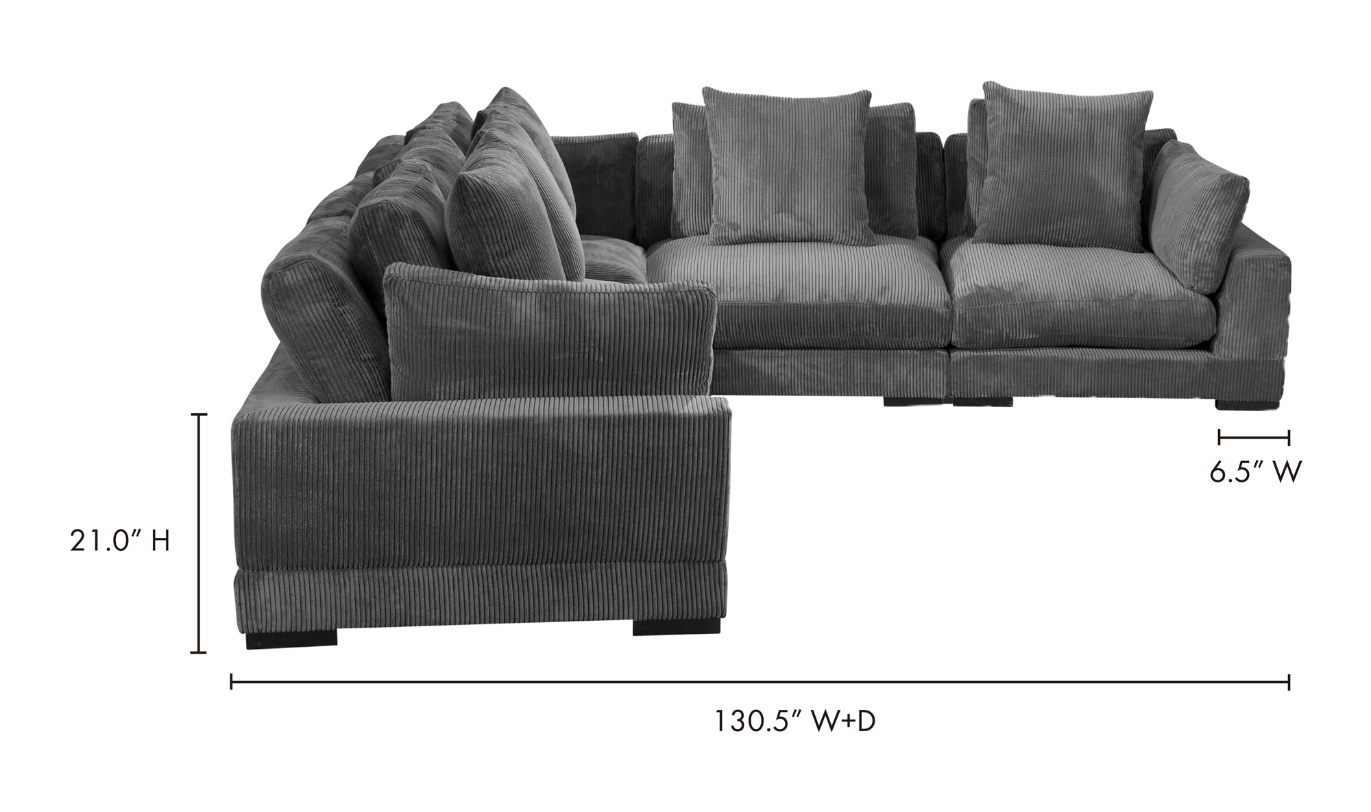 Tumble Classic L-Shaped Modular Sectional