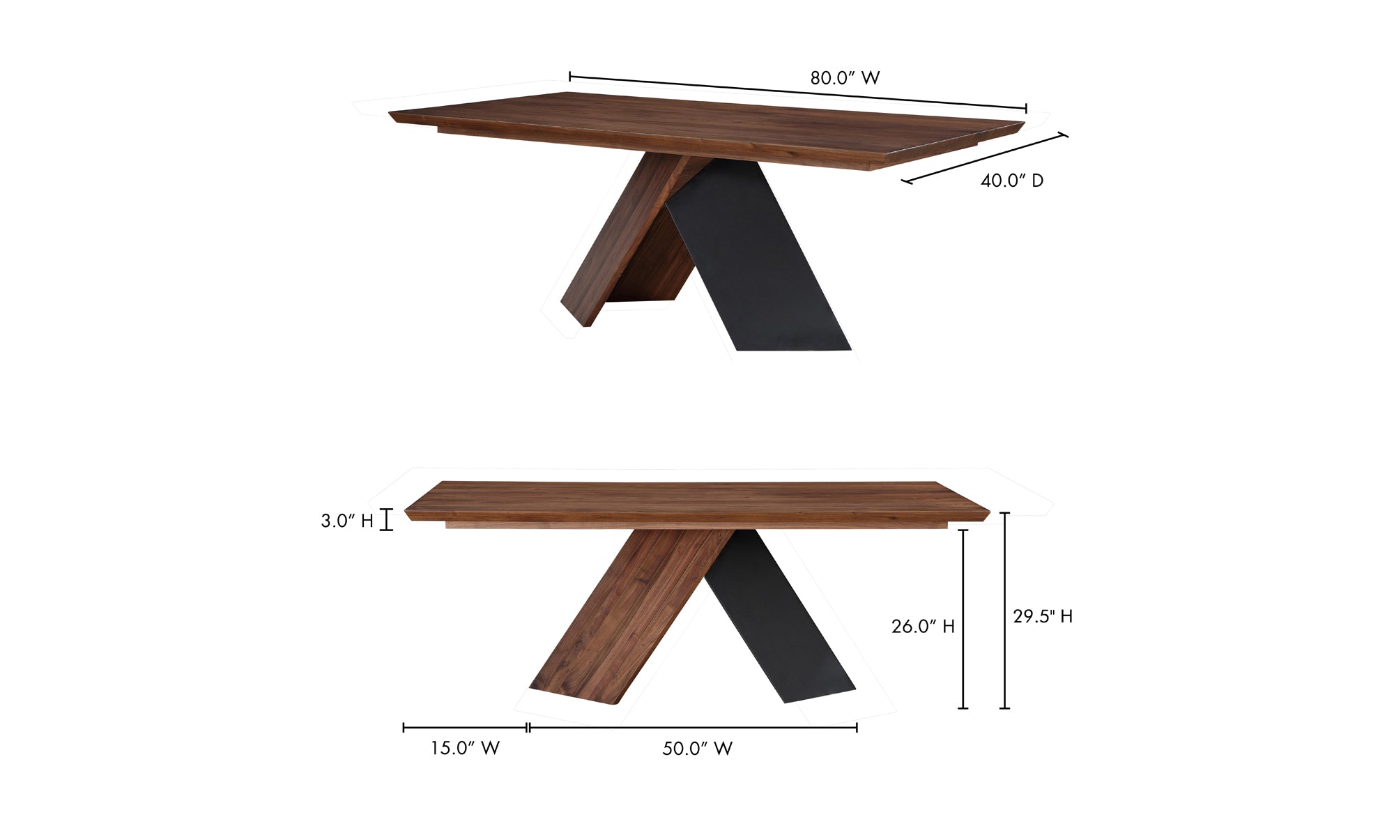 Axio Dining Table Brown