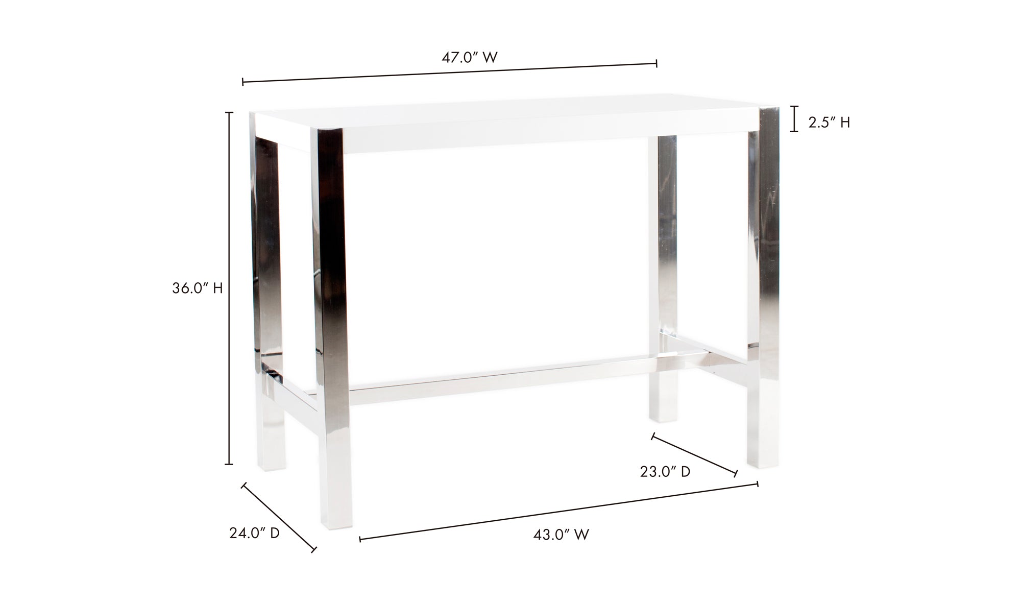 Riva Counter Table White