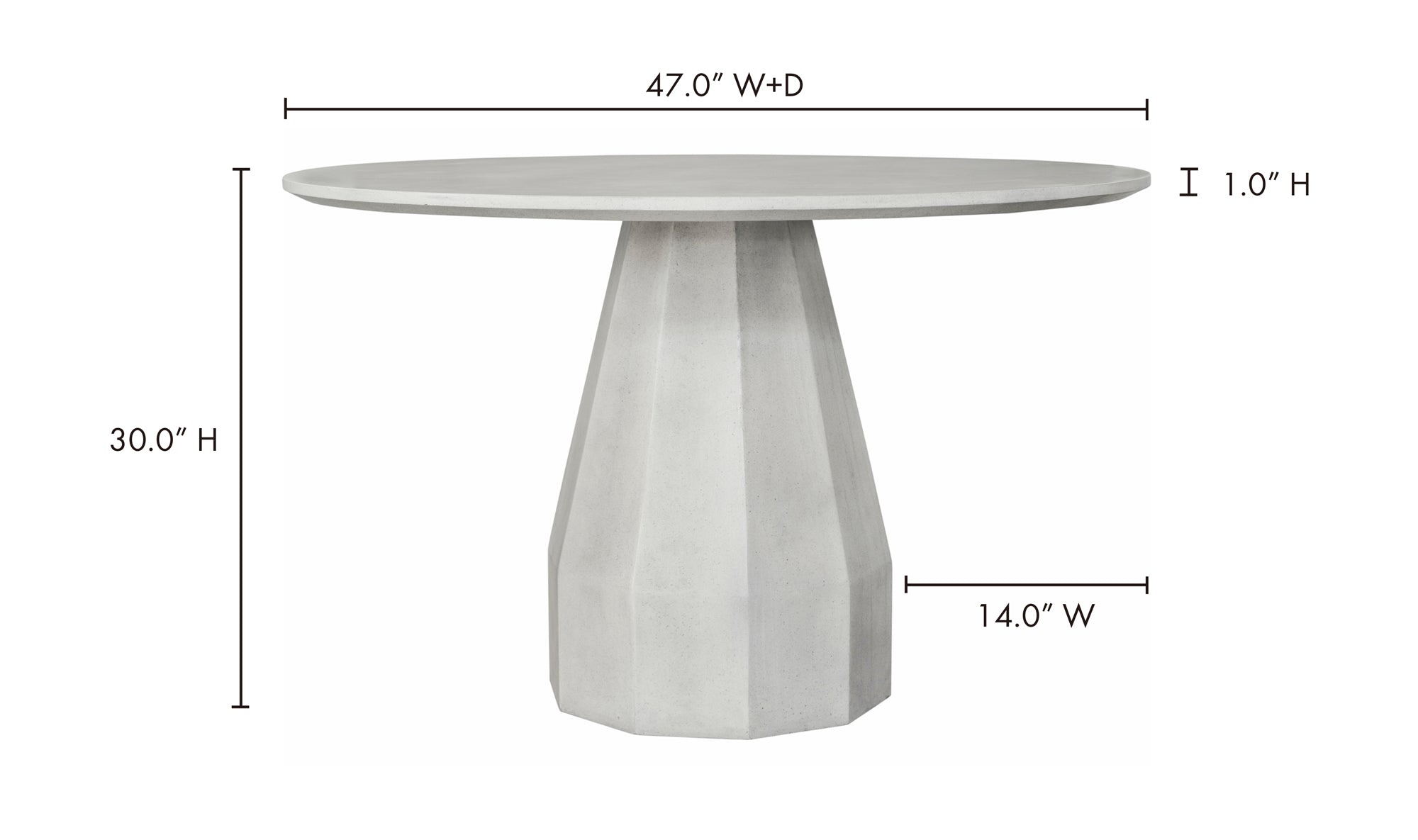 Templo Outdoor Dining Table Antique