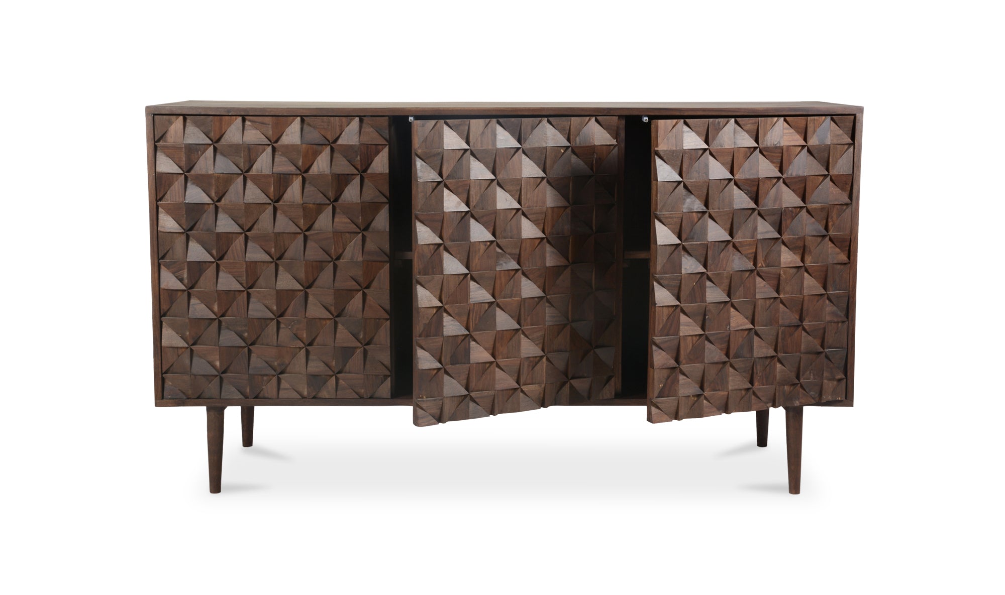 Pablo 3 Door Sideboard Dark Brown