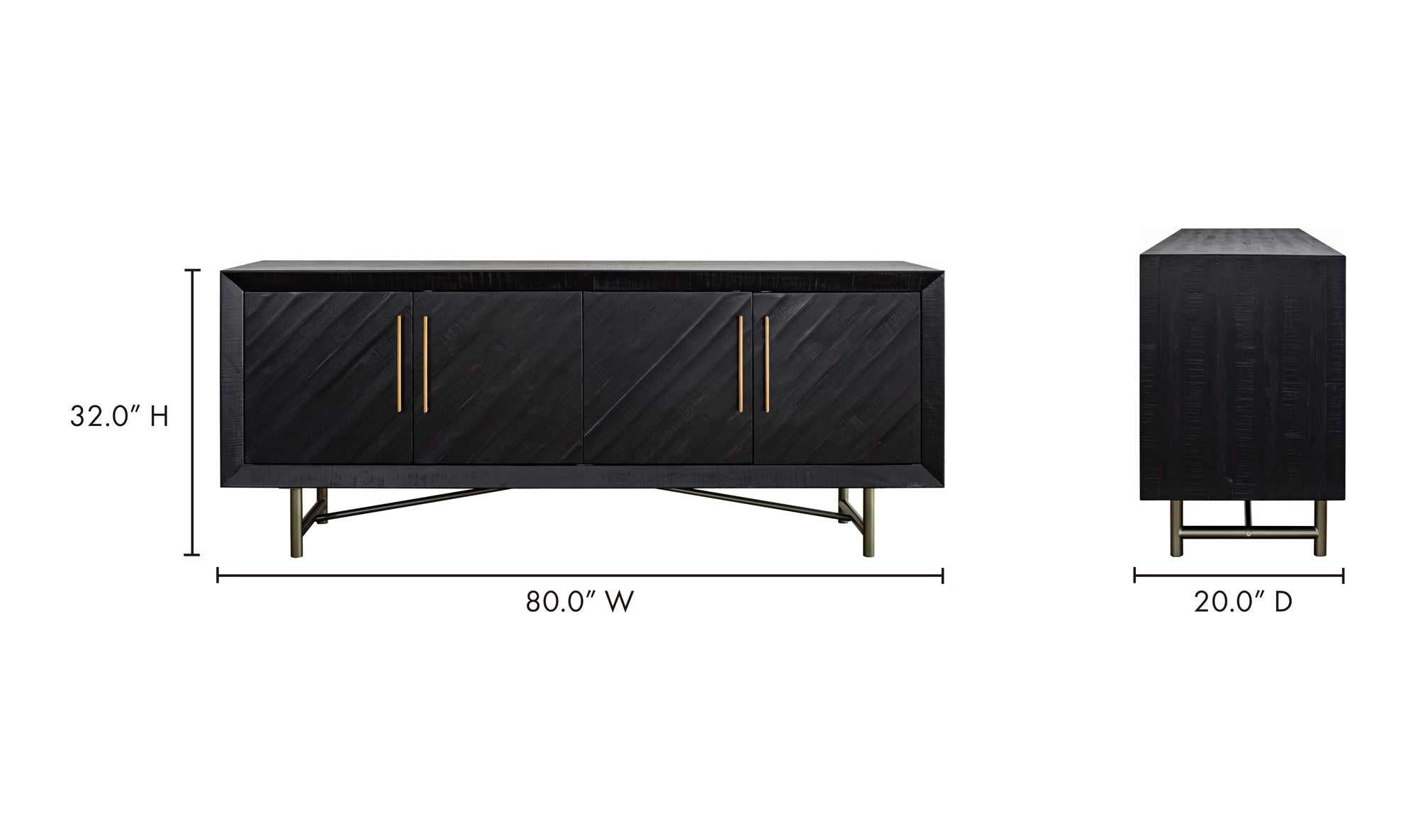 Sicily 4 Door Sideboard