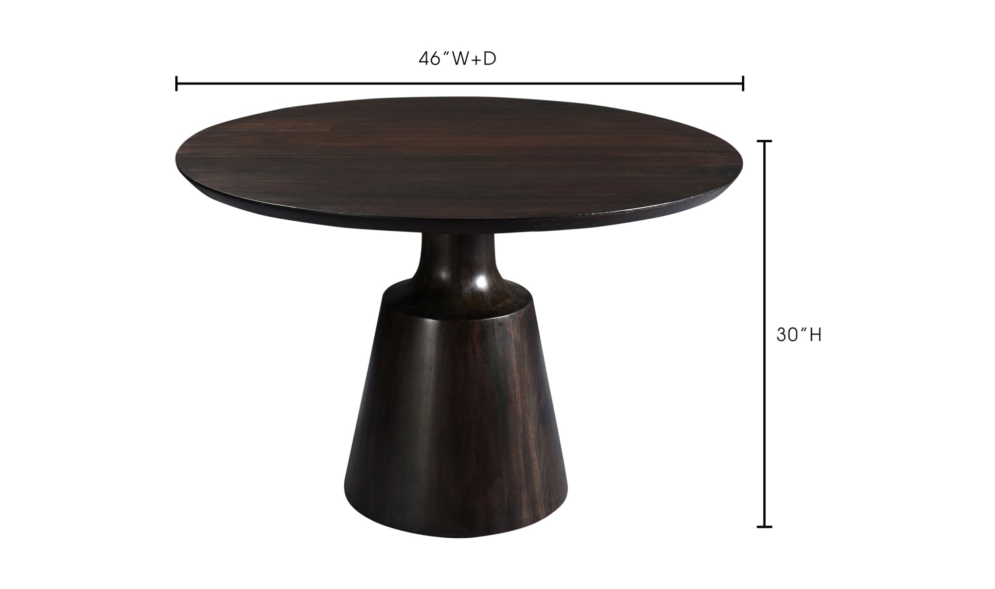 Myron Dining Table Dark Brown
