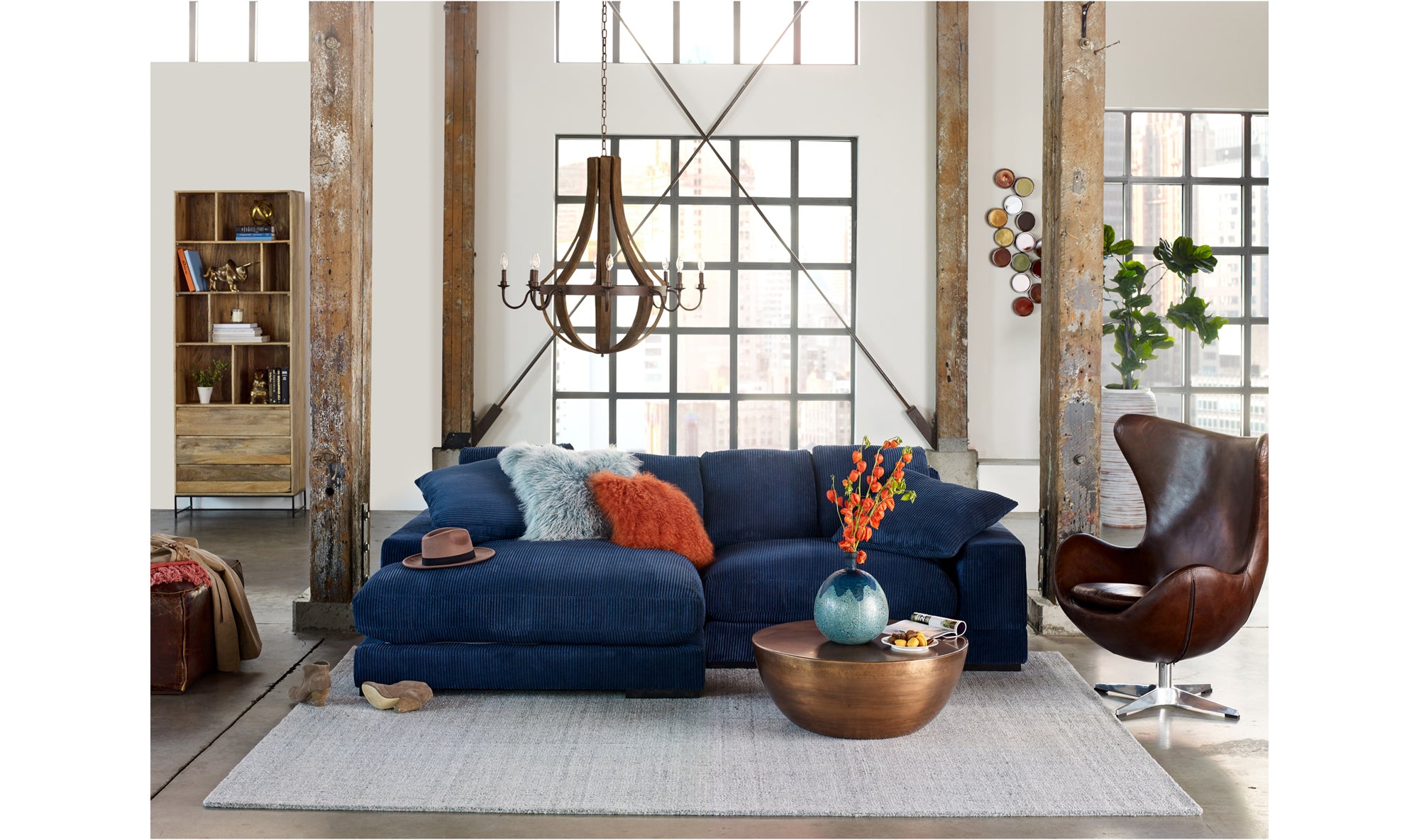 Conga Coffee Table Antique Zinc