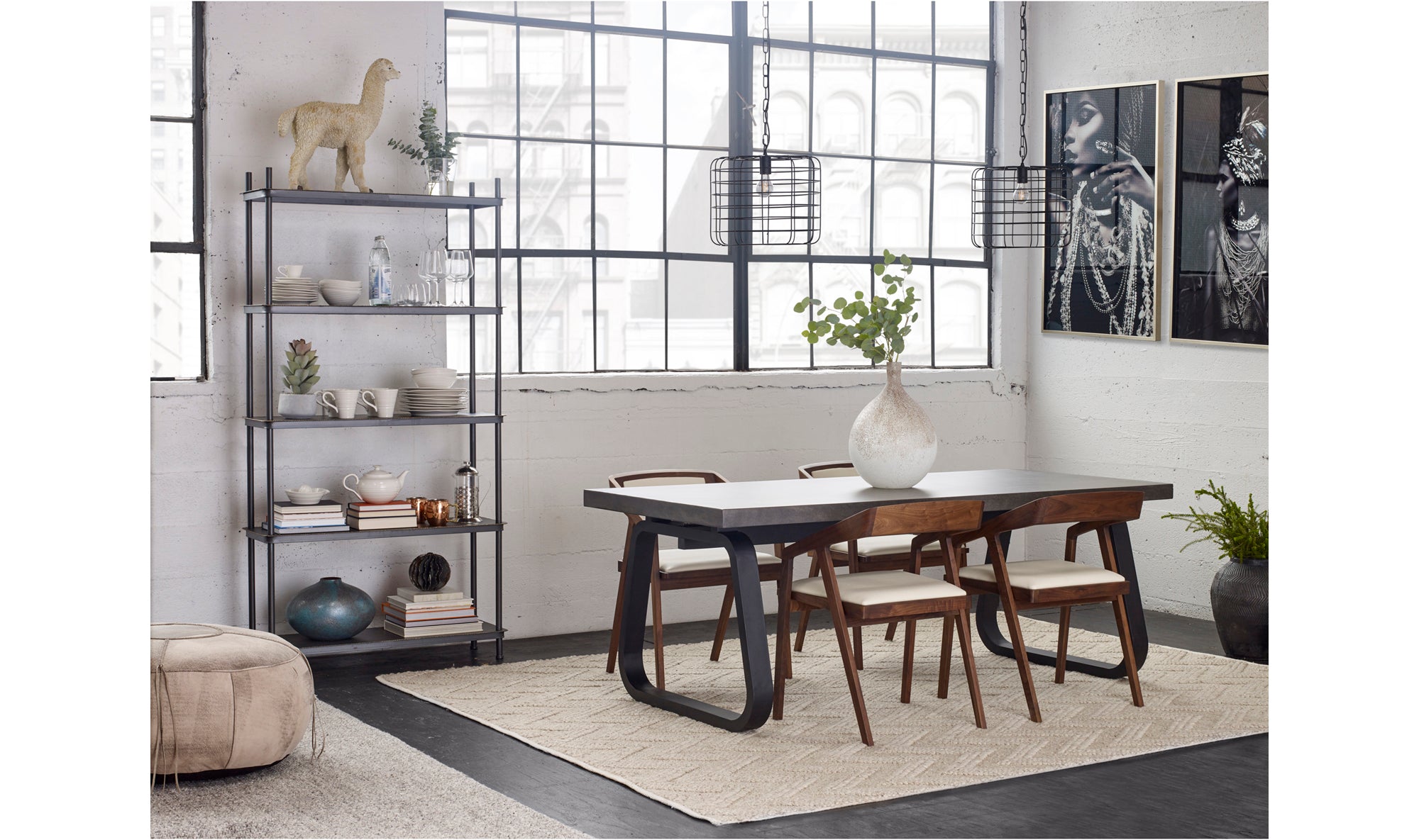 Iron Orb White Marble