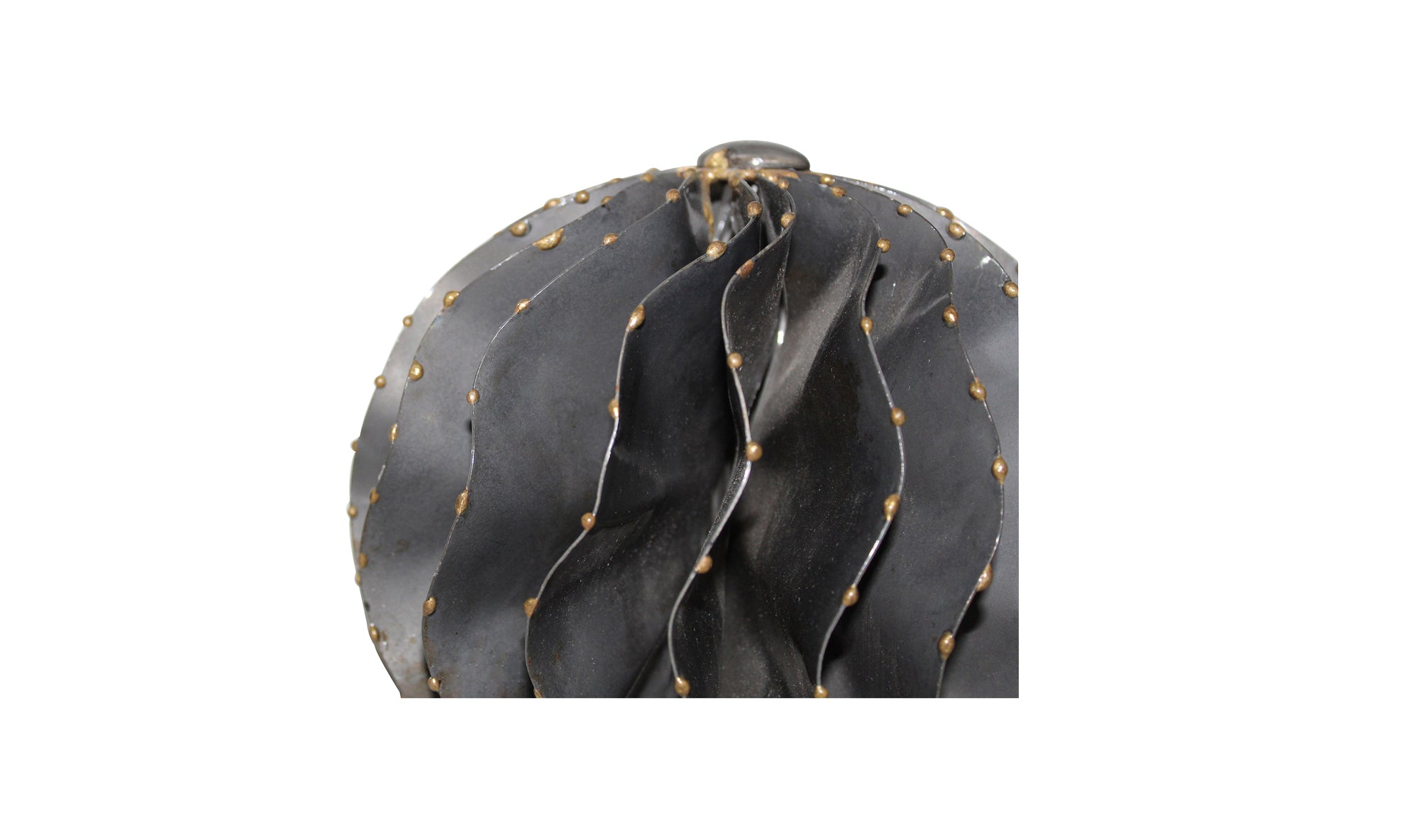 Iron Orb White Marble