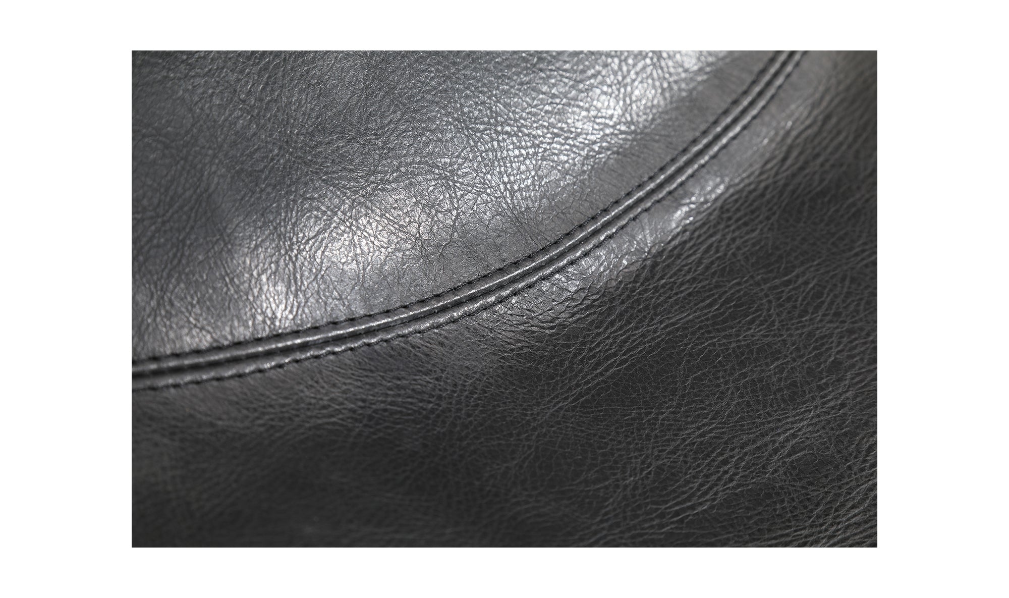 Starlet Counter Stool Onyx Black Leather - Set Of Two