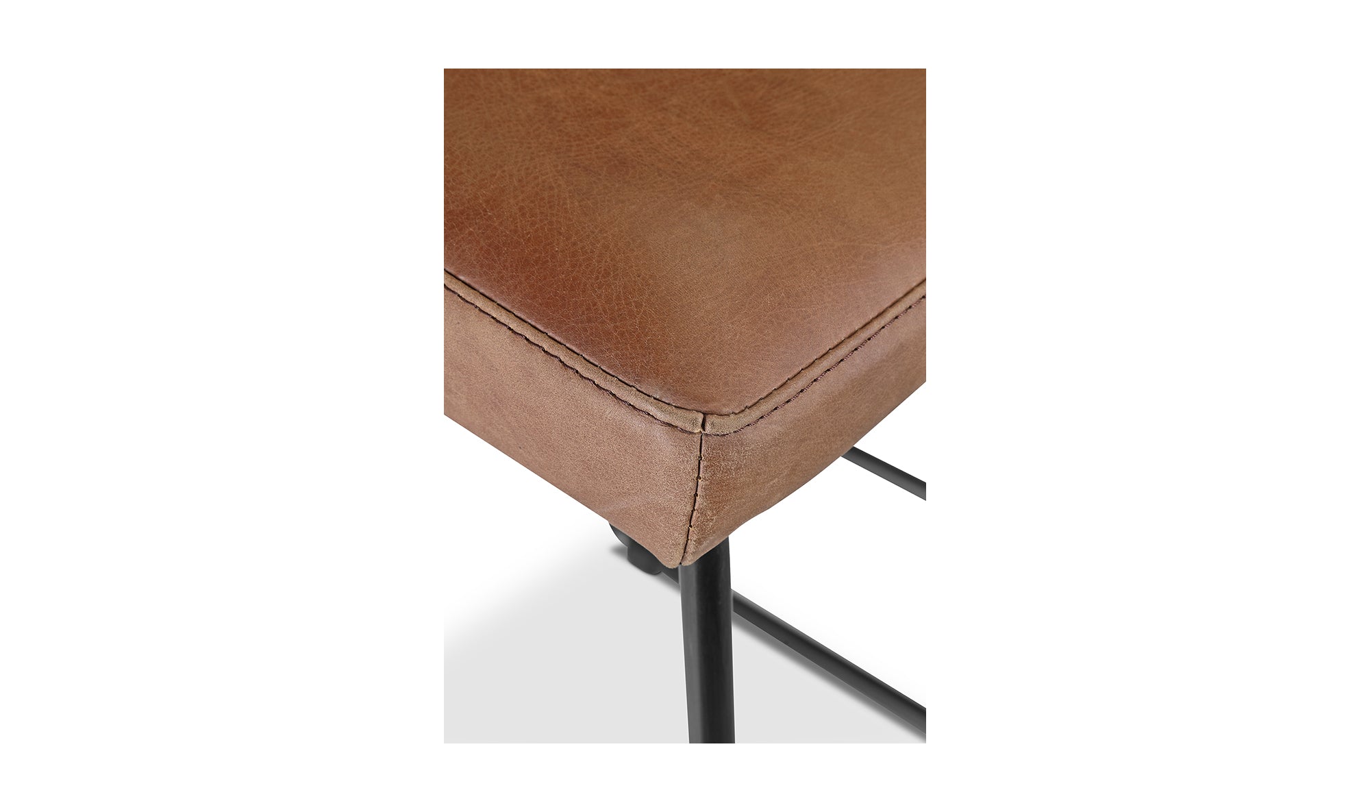 Starlet Counter Stool Open Road Brown Leather - Set Of Two