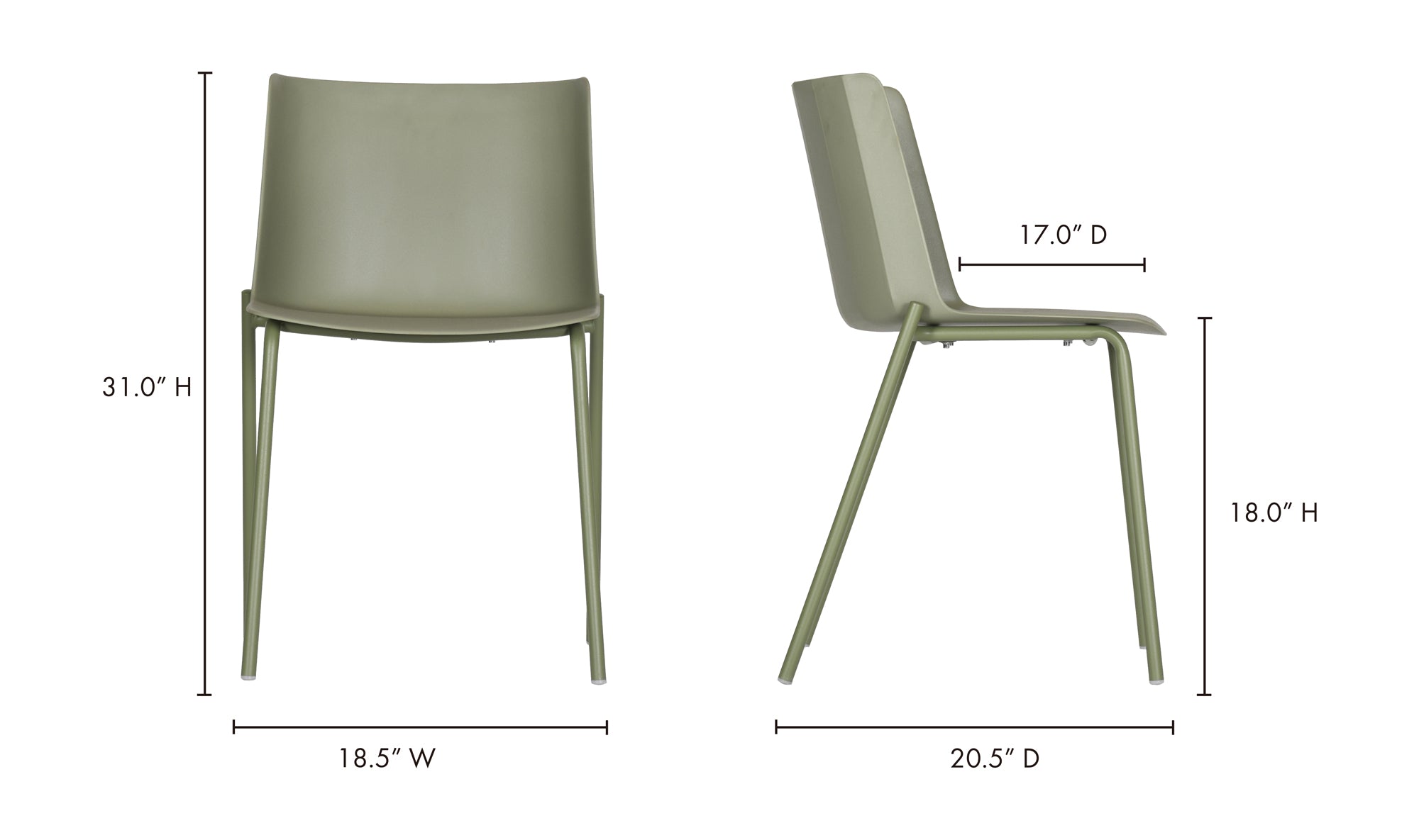 Silla Outdoor Dining Chair - Set Of Two