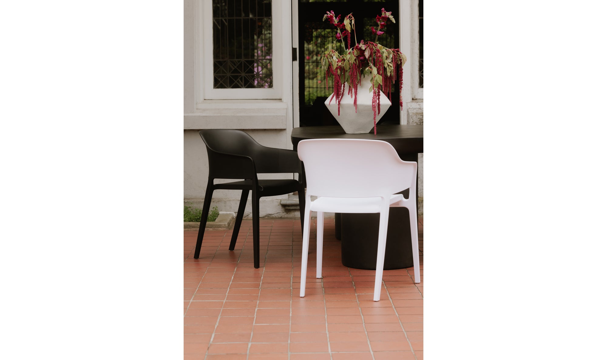 Faro Outdoor Dining Chair White - Set Of Two