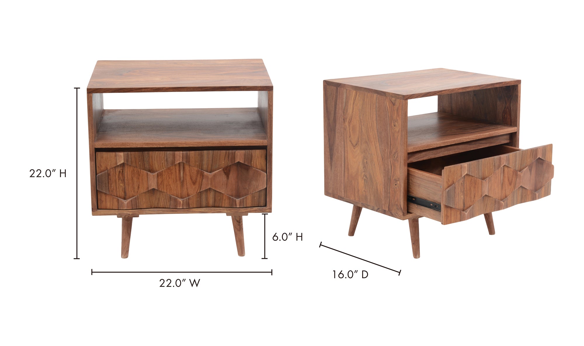 O2 Nightstand Natural