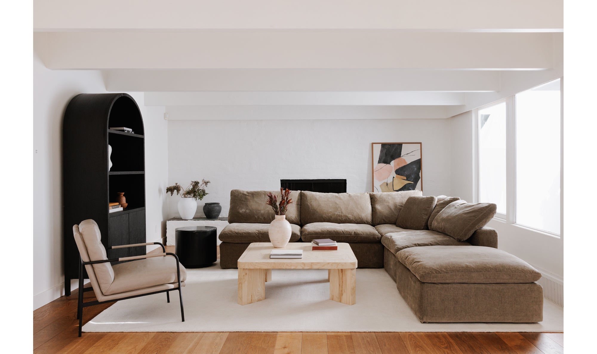 Terra Condo Ottoman Cream White