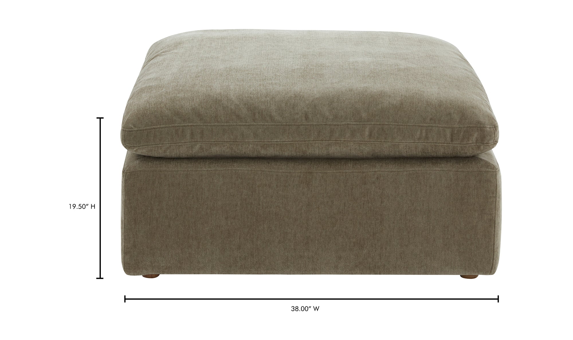 Terra Condo Ottoman Cream White
