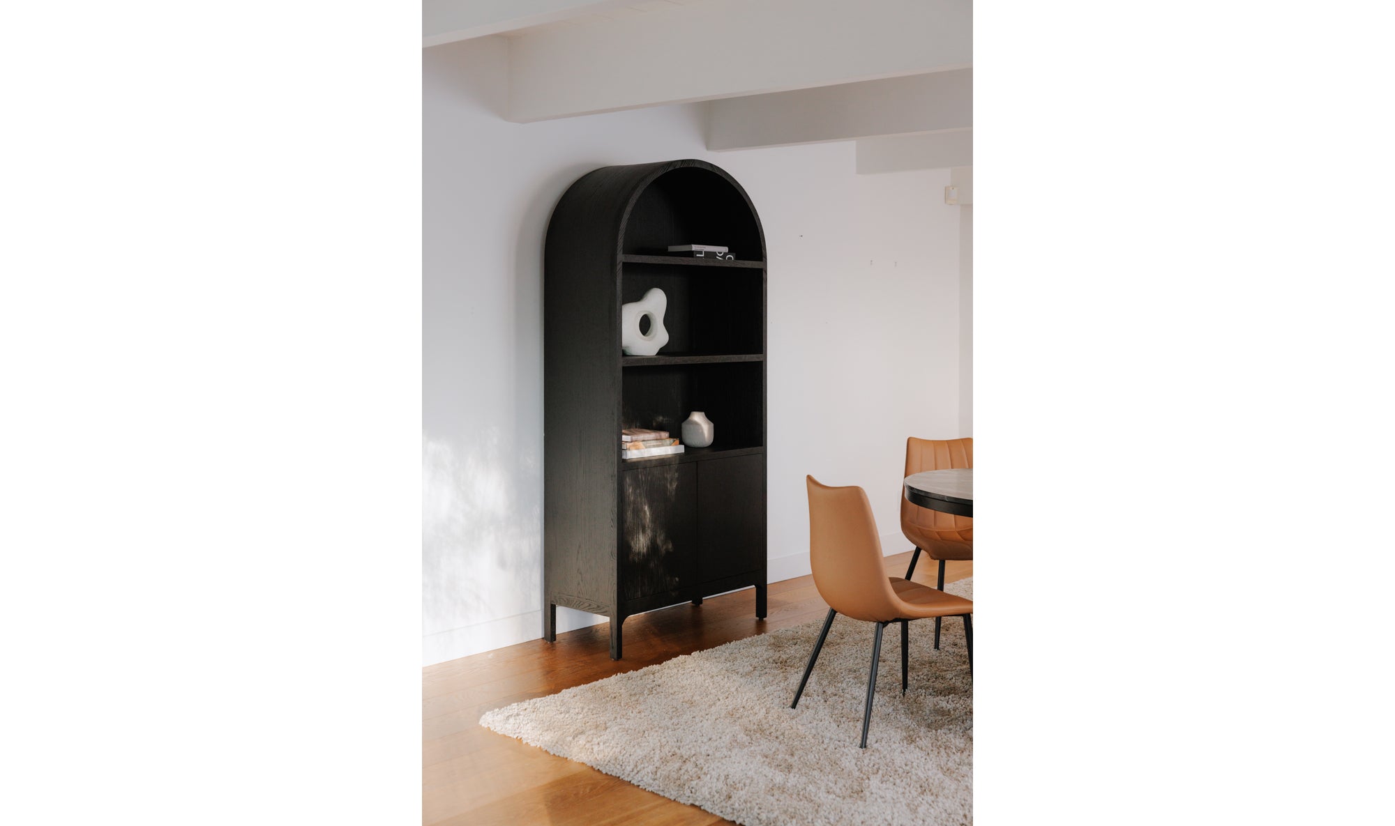 Wilde Display Cabinet Black Oak