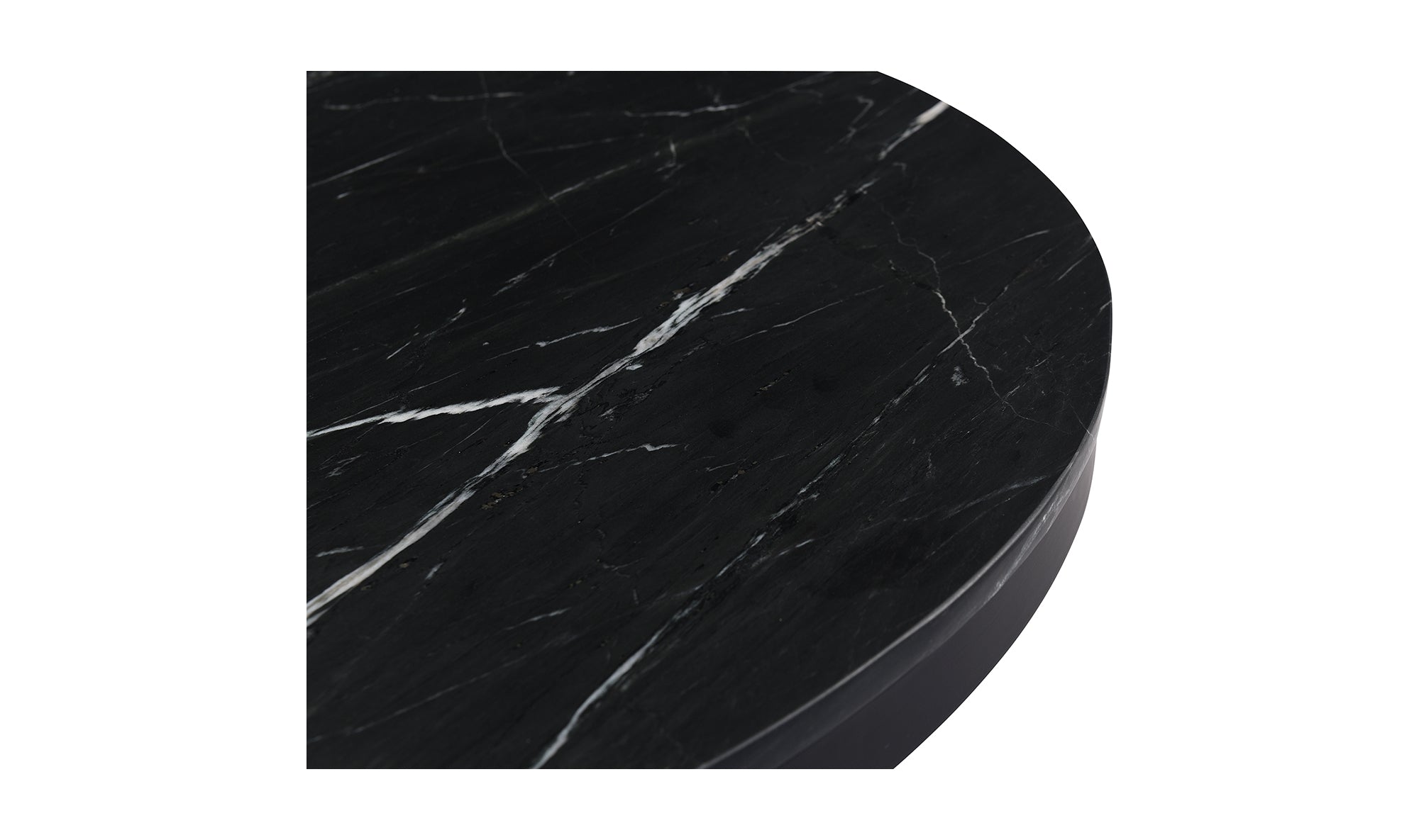 Tower Dining Table Black Marble