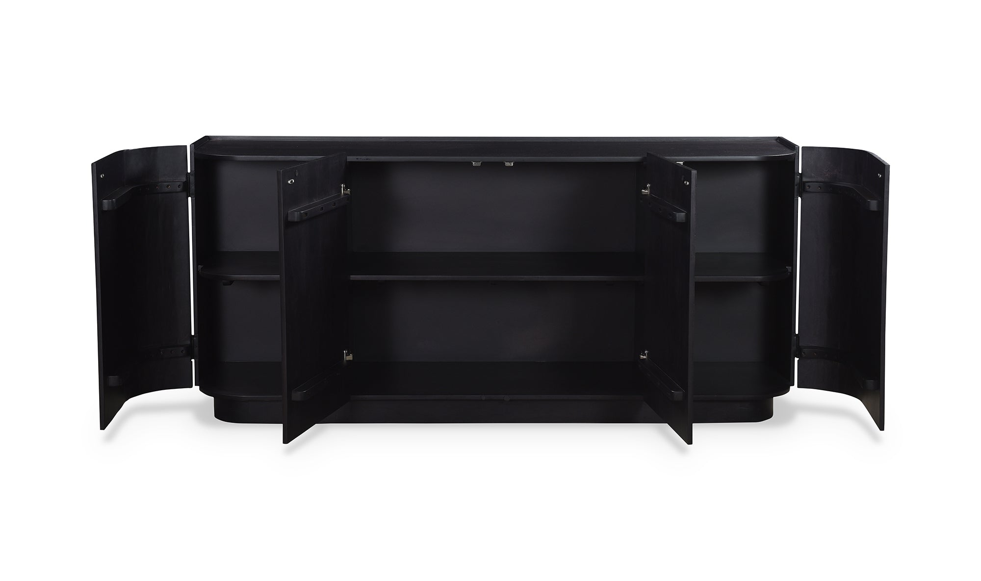 Povera 4 Door Sideboard Black