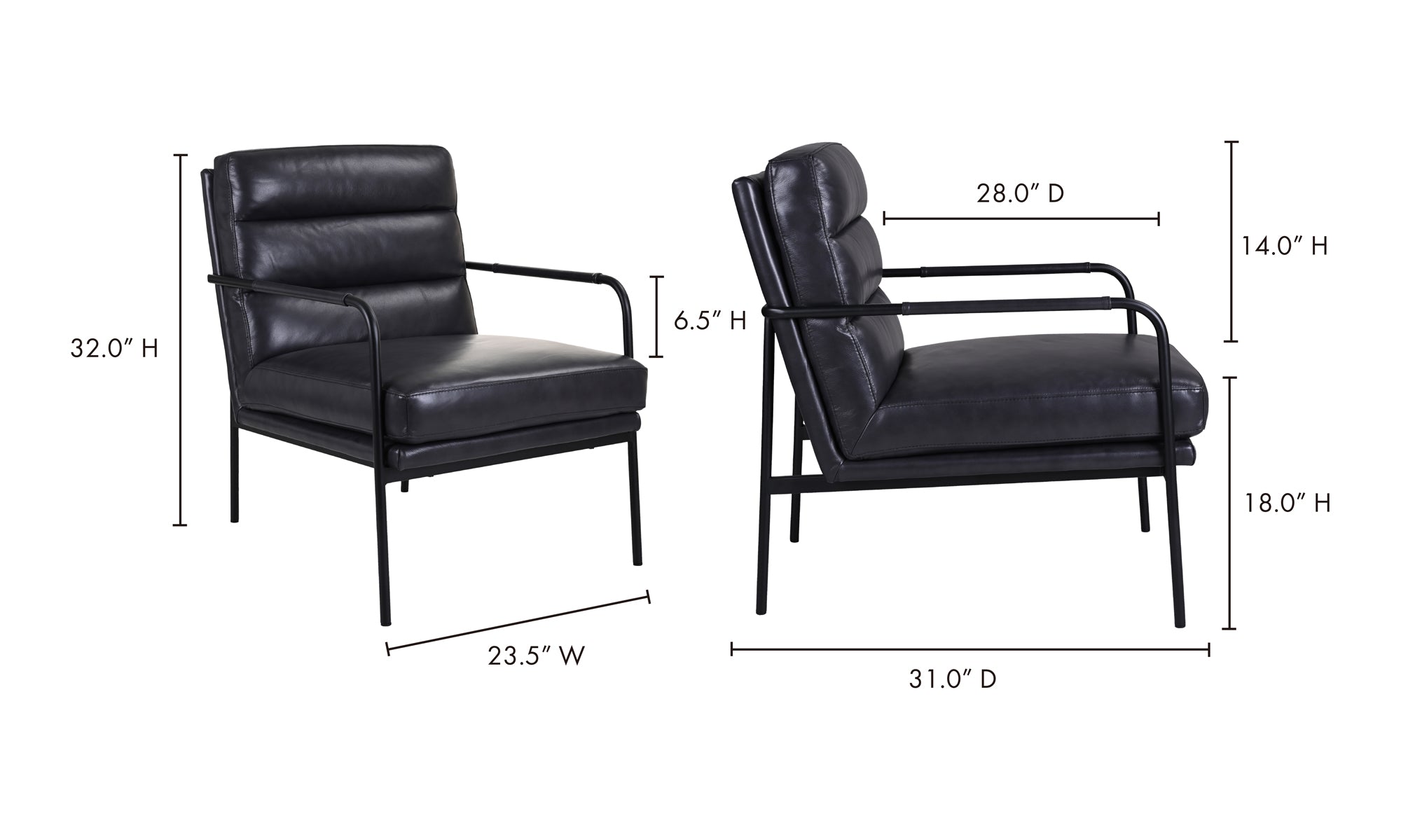 Verlaine Armchair Chestnut Brown