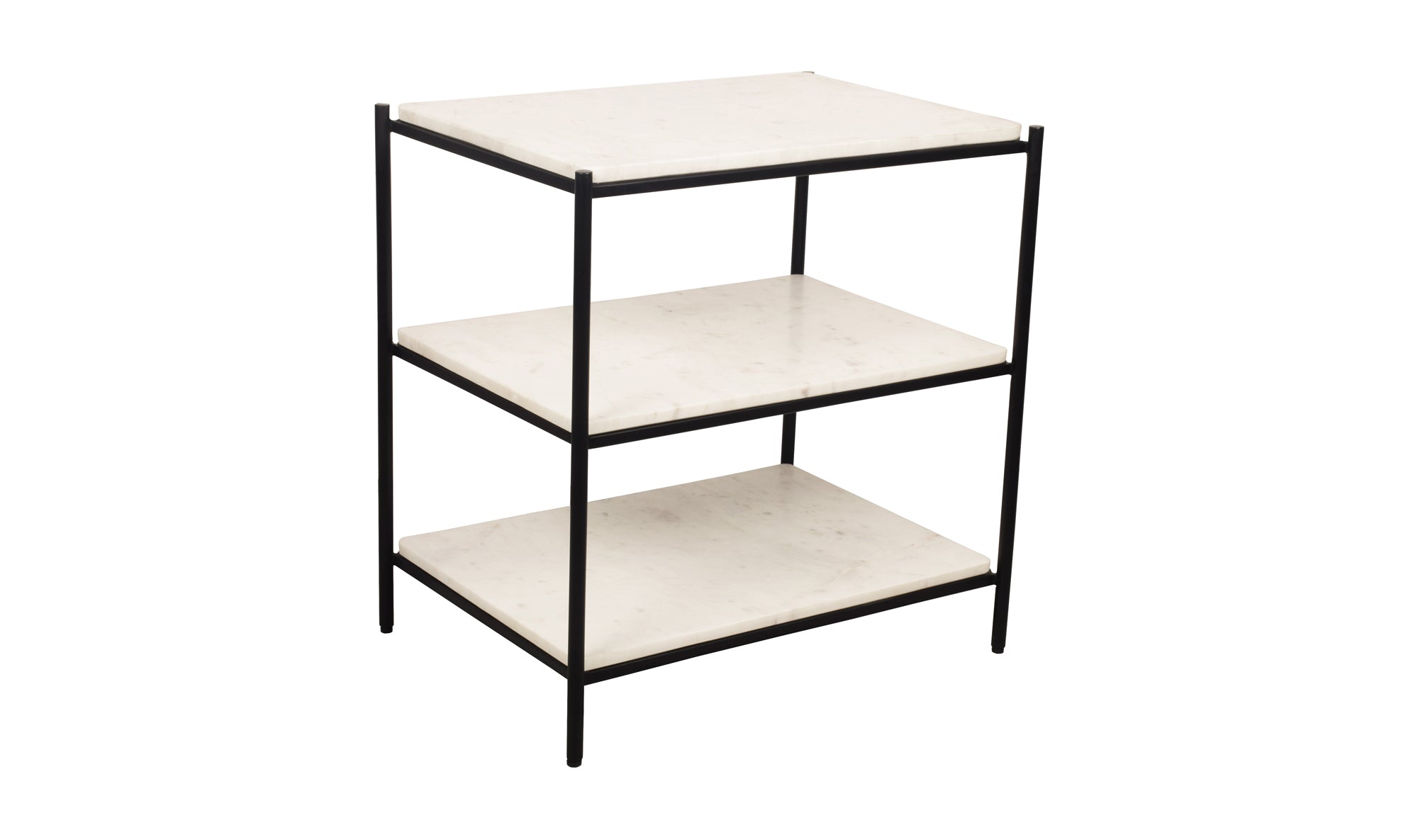 Trine Nightstand White Marble