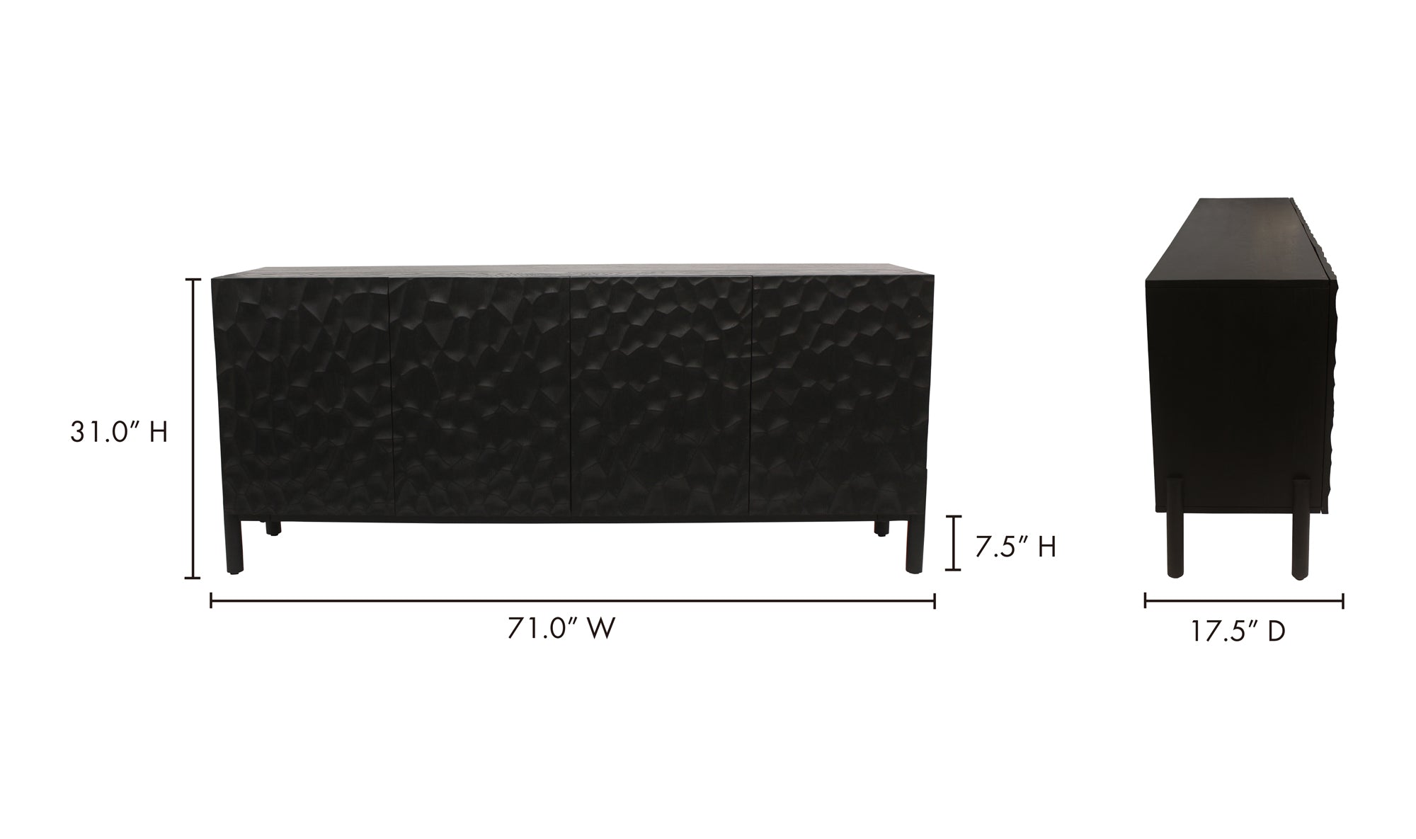 Misaki Sideboard Black