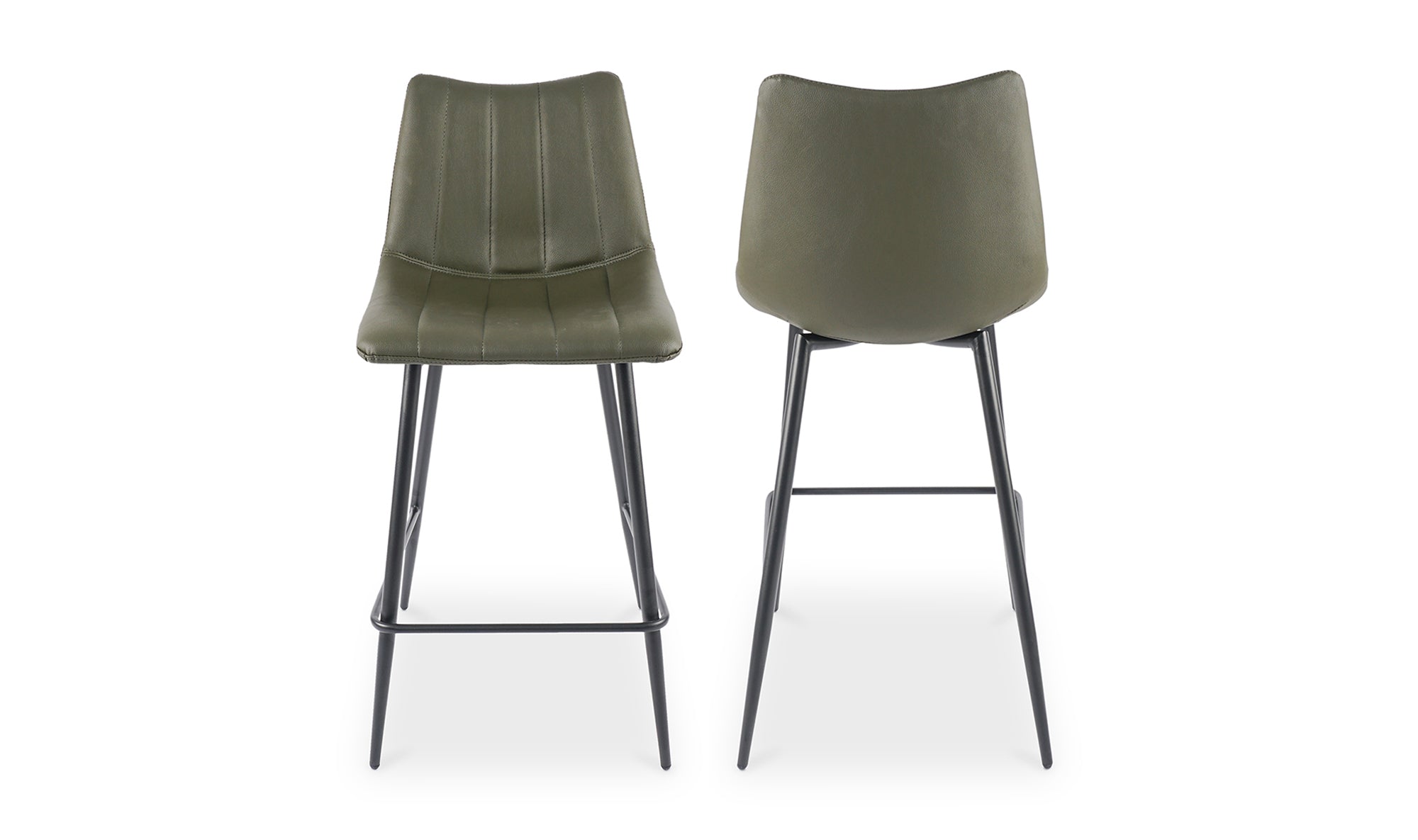 Alibi Counter Stool Dark Green-Set of Two