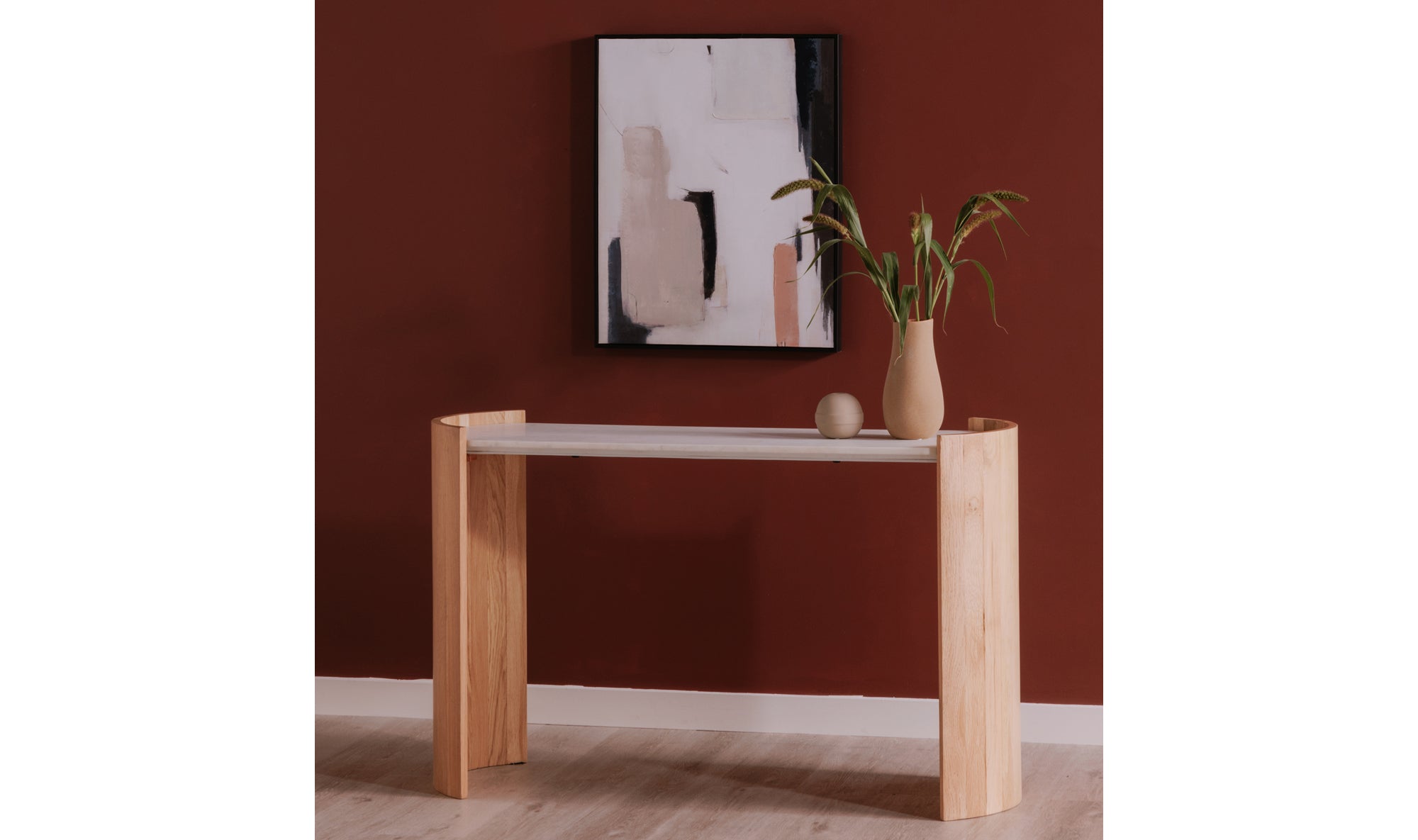 Dala Console Table White