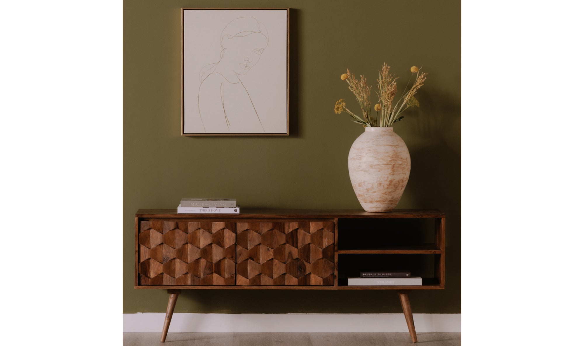 O2 TV Cabinet Natural