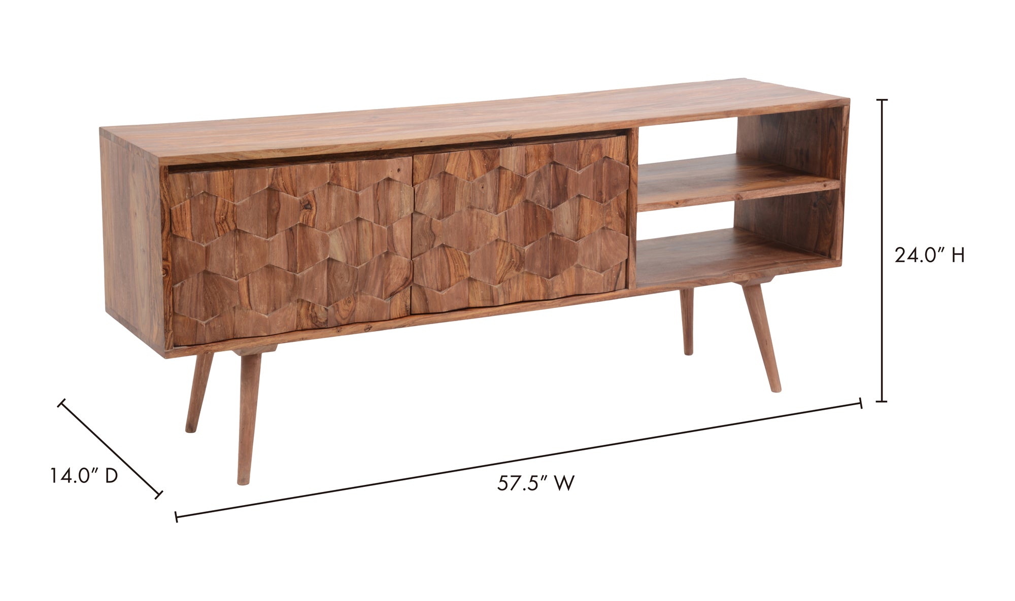 O2 TV Cabinet Natural