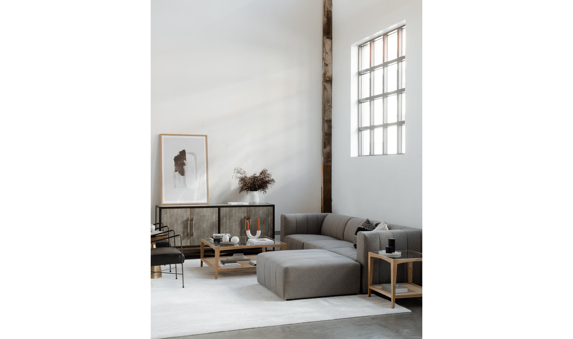 Lyric Slipper Chair Grey