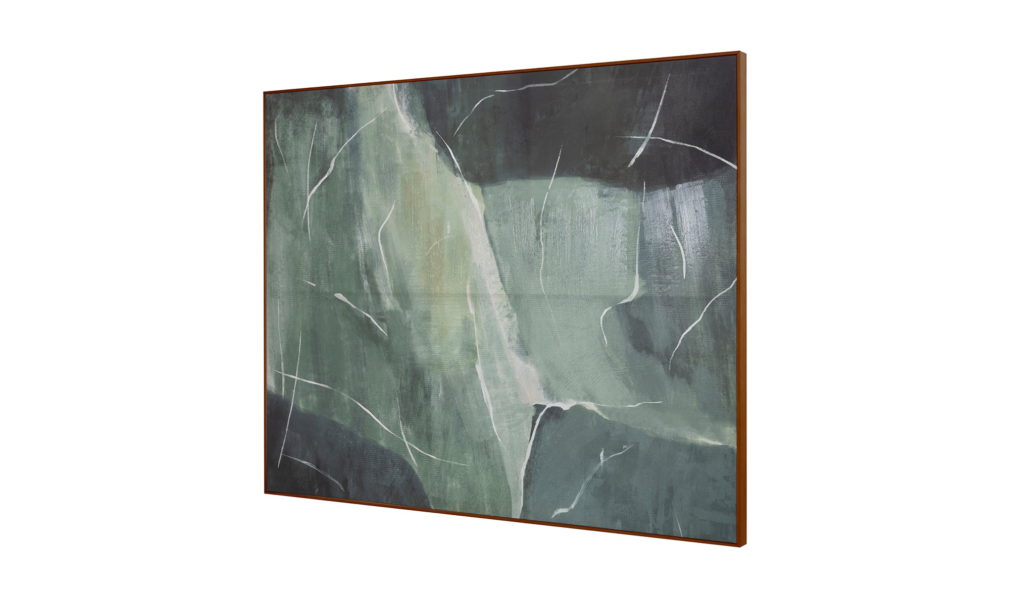 Impression Framed Painting Verdant Palette