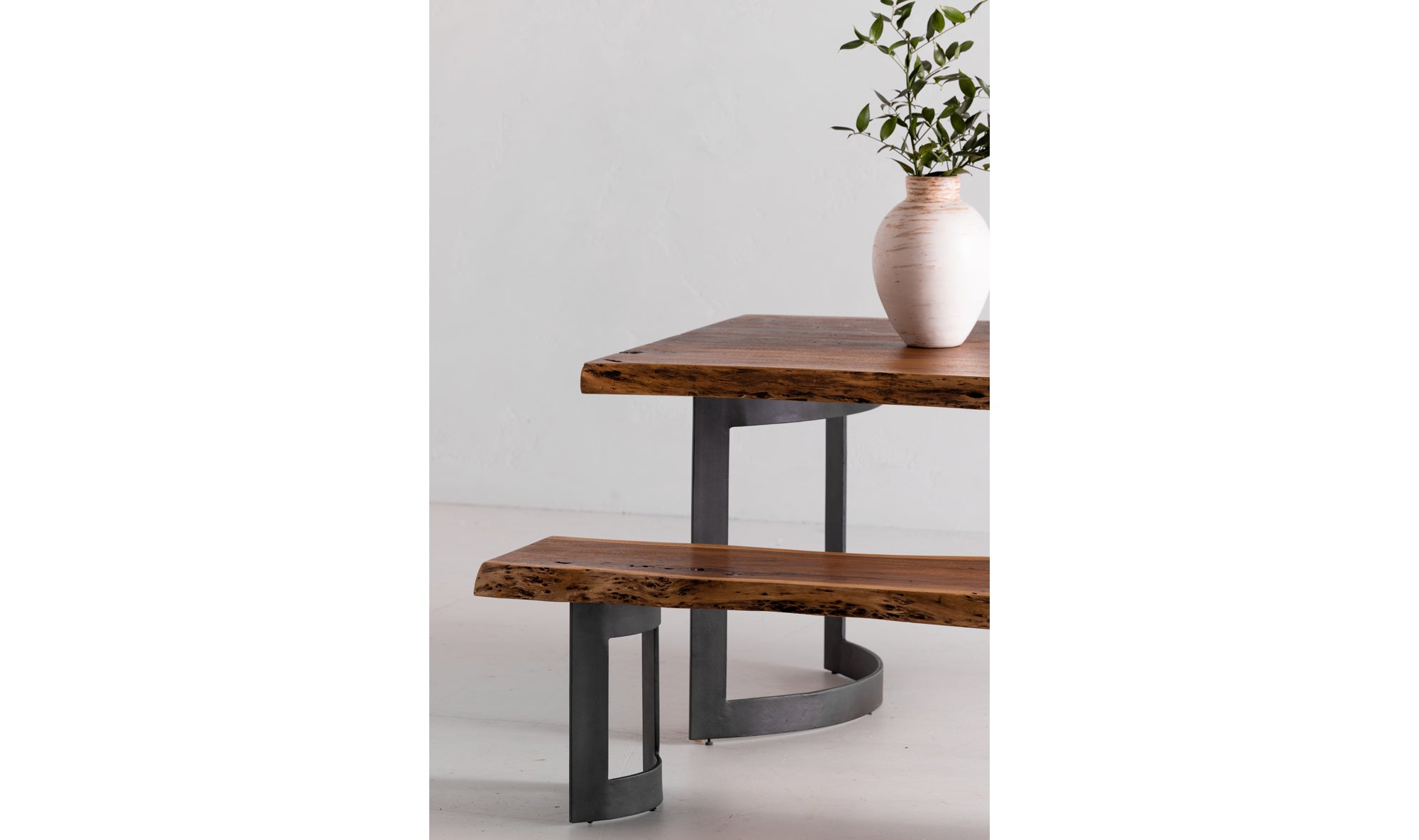 Bent Bench Small Brown