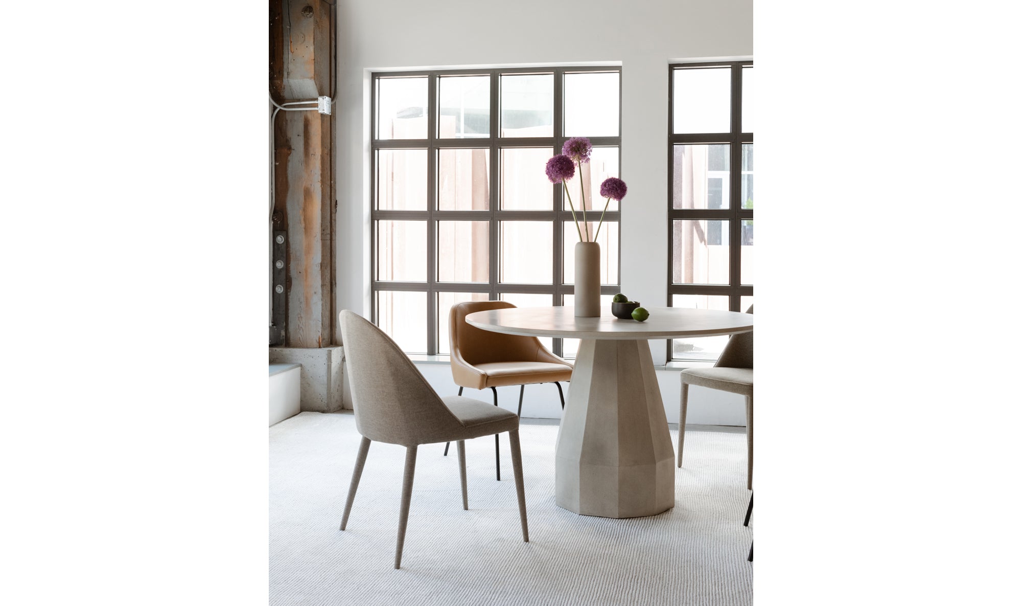 Burton Dining Chair Light Grey - Set Of Two