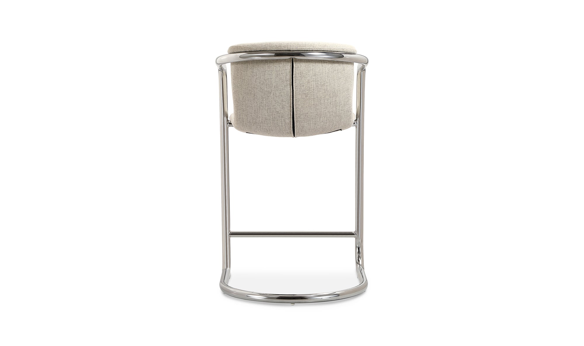 Freeman Chrome Frame Counter Stool Blended Cream - Set Of Two