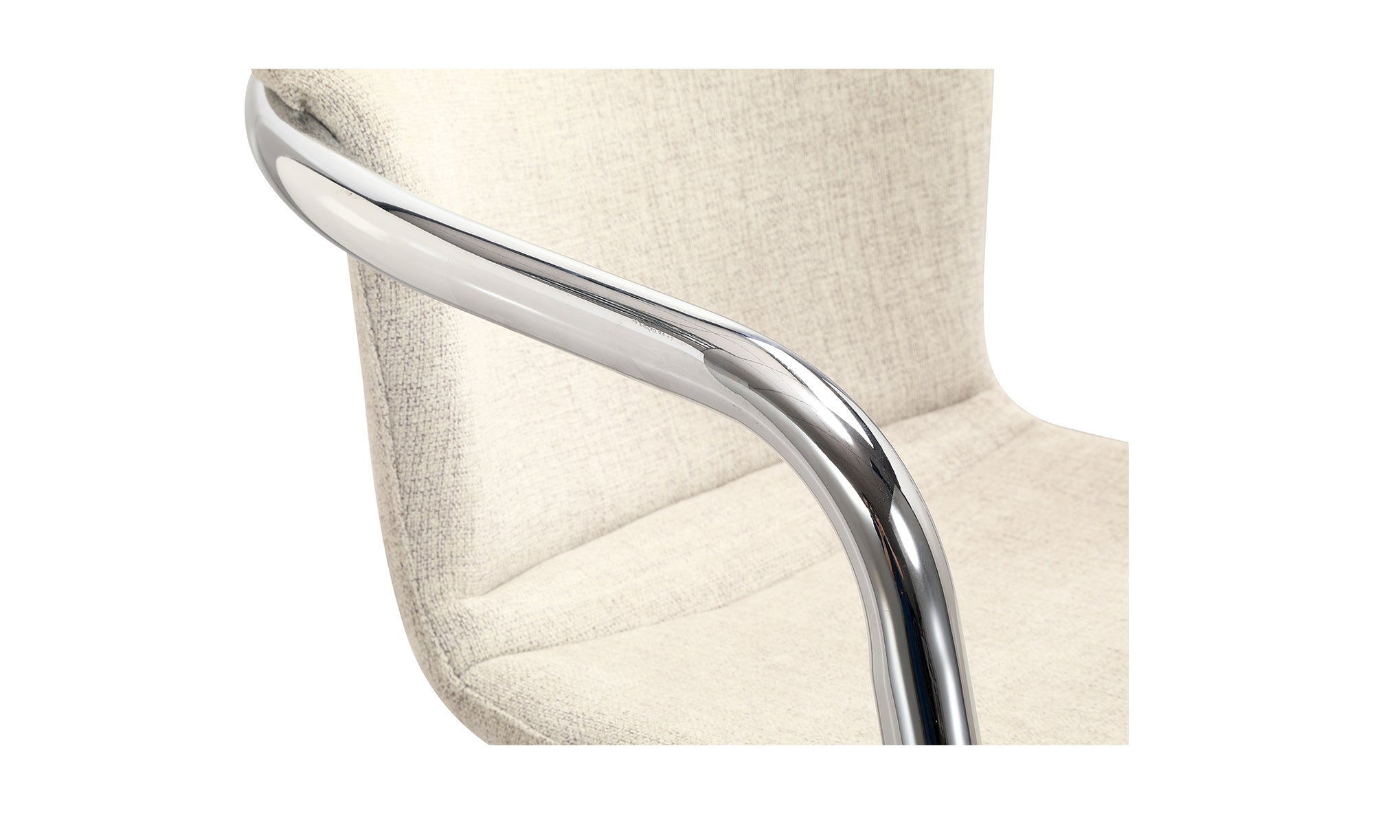 Freeman Chrome Frame Counter Stool Blended Cream - Set Of Two