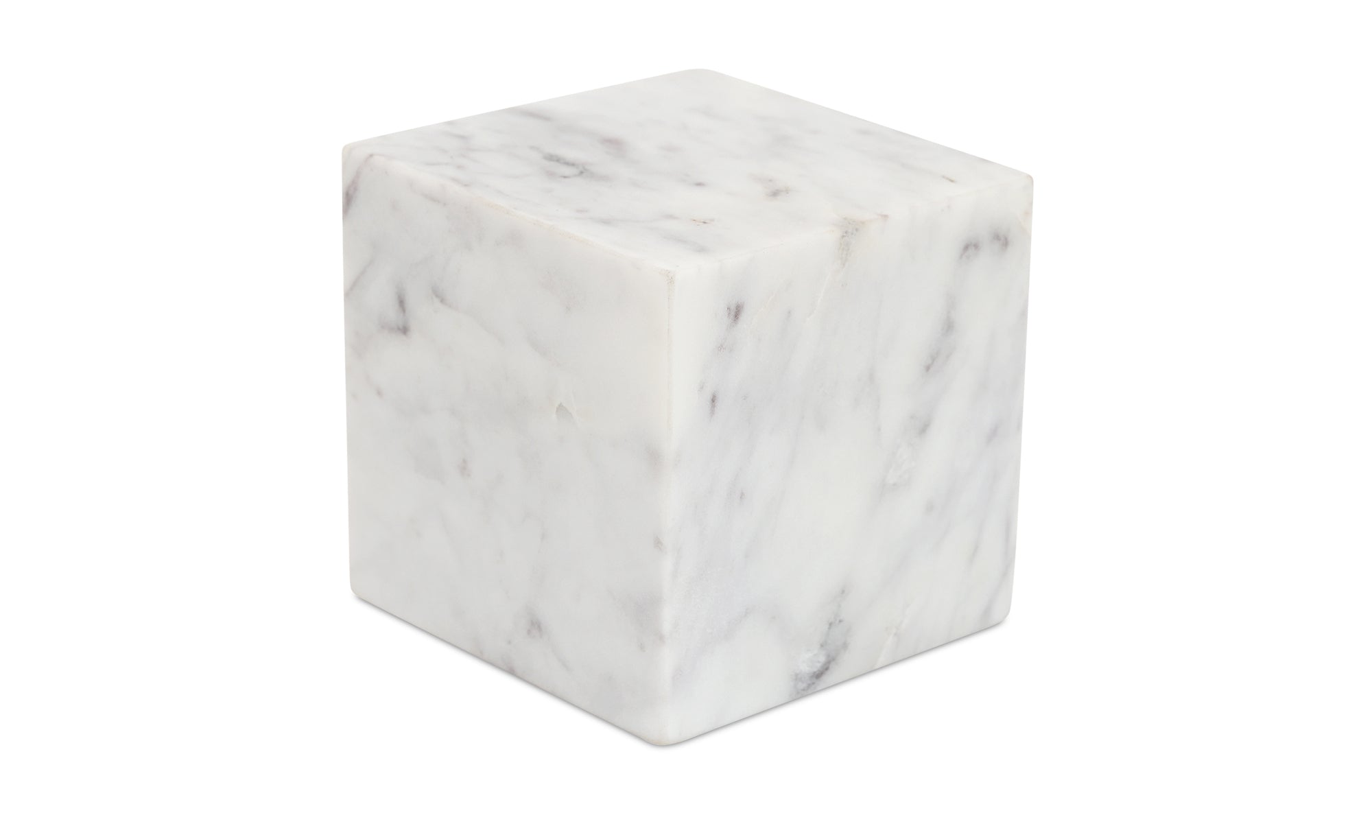 Cora Cube Tabletop Accent Banswara Purple White