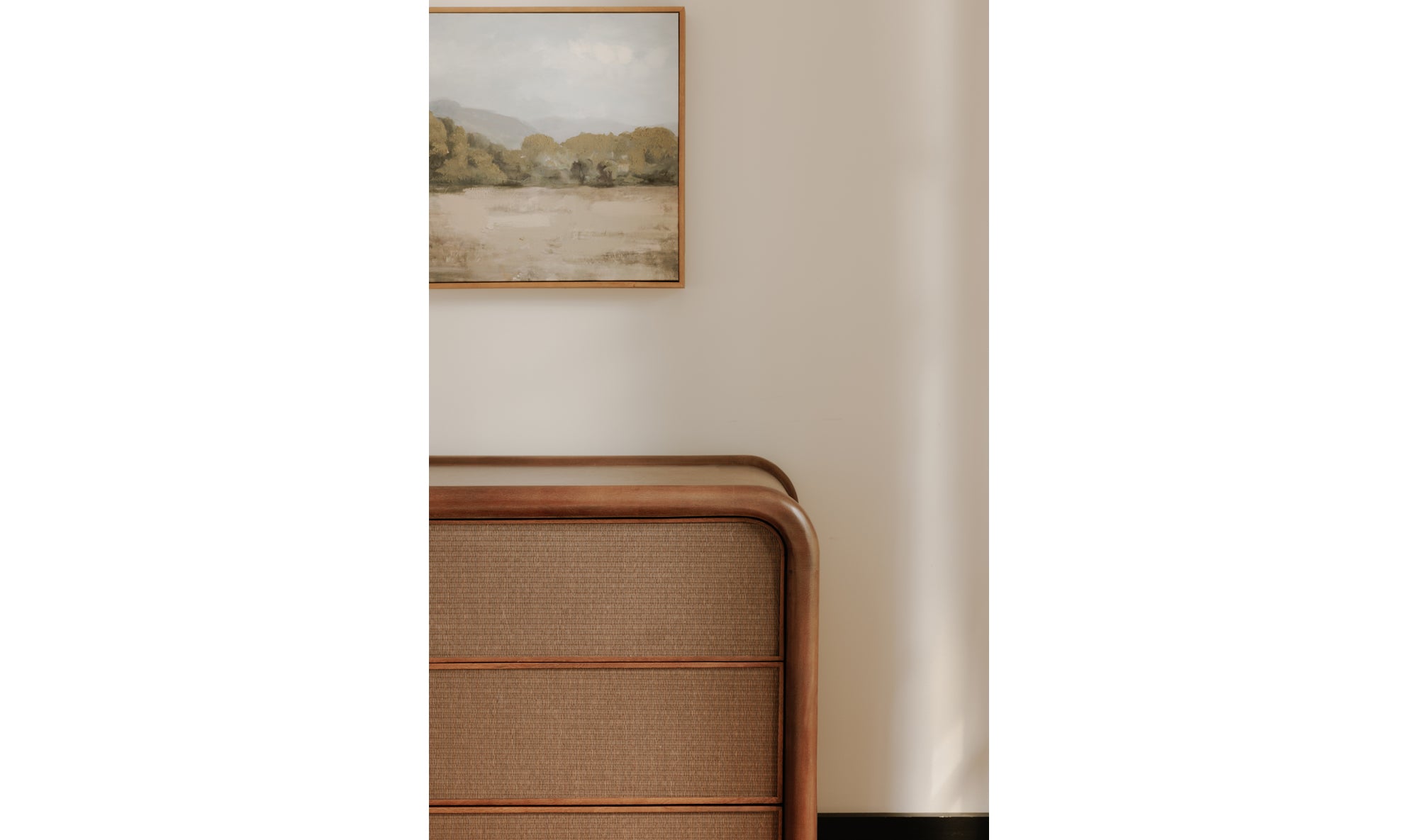 Rye 3 Drawer Nightstand Warm Brown